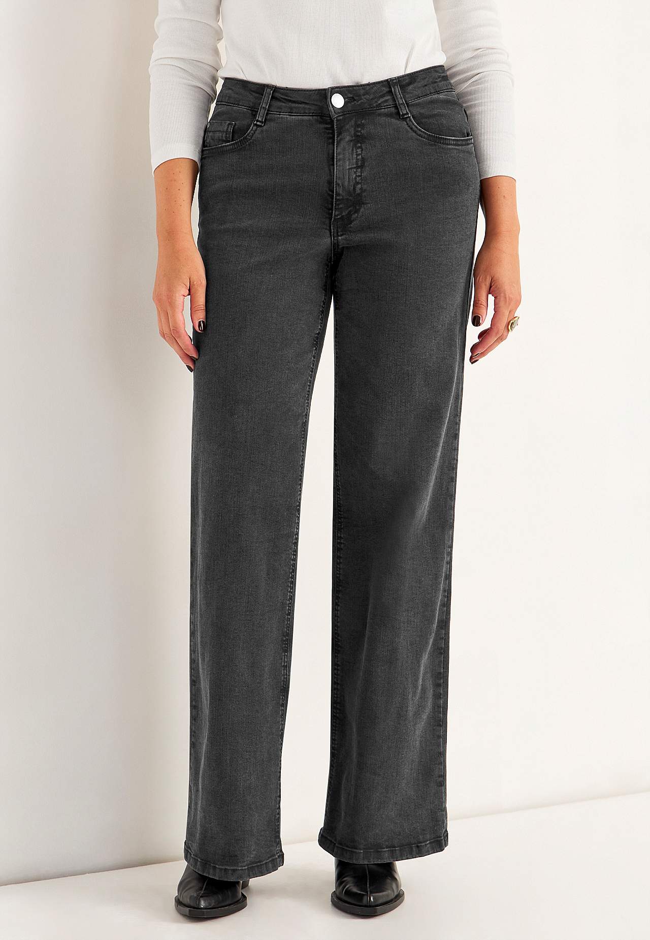 Vida, långa jeans med hög midja Renata