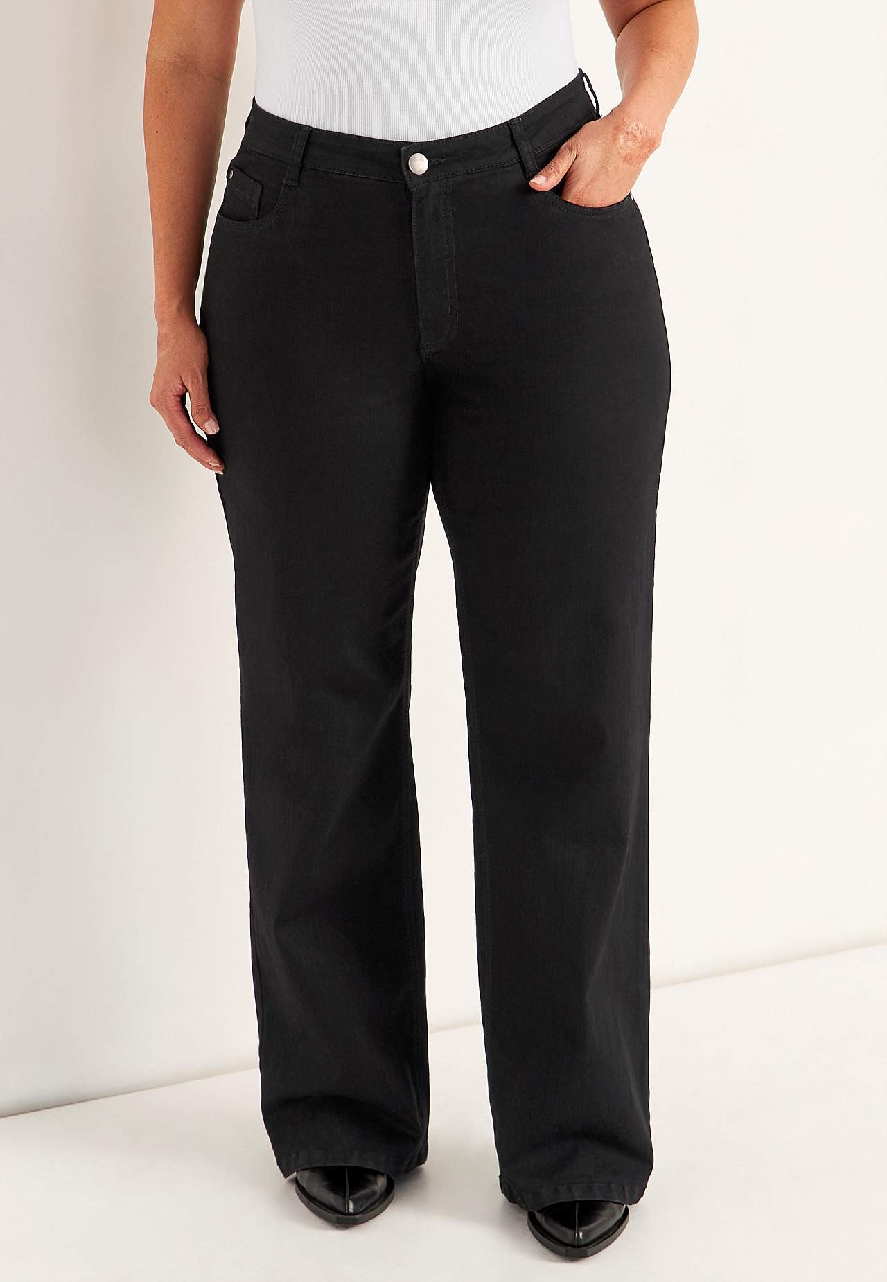Vida, långa jeans med hög midja Renata