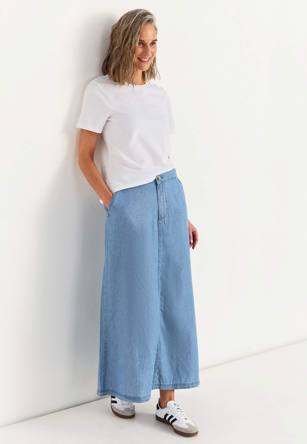 Jeanskjol med fickor