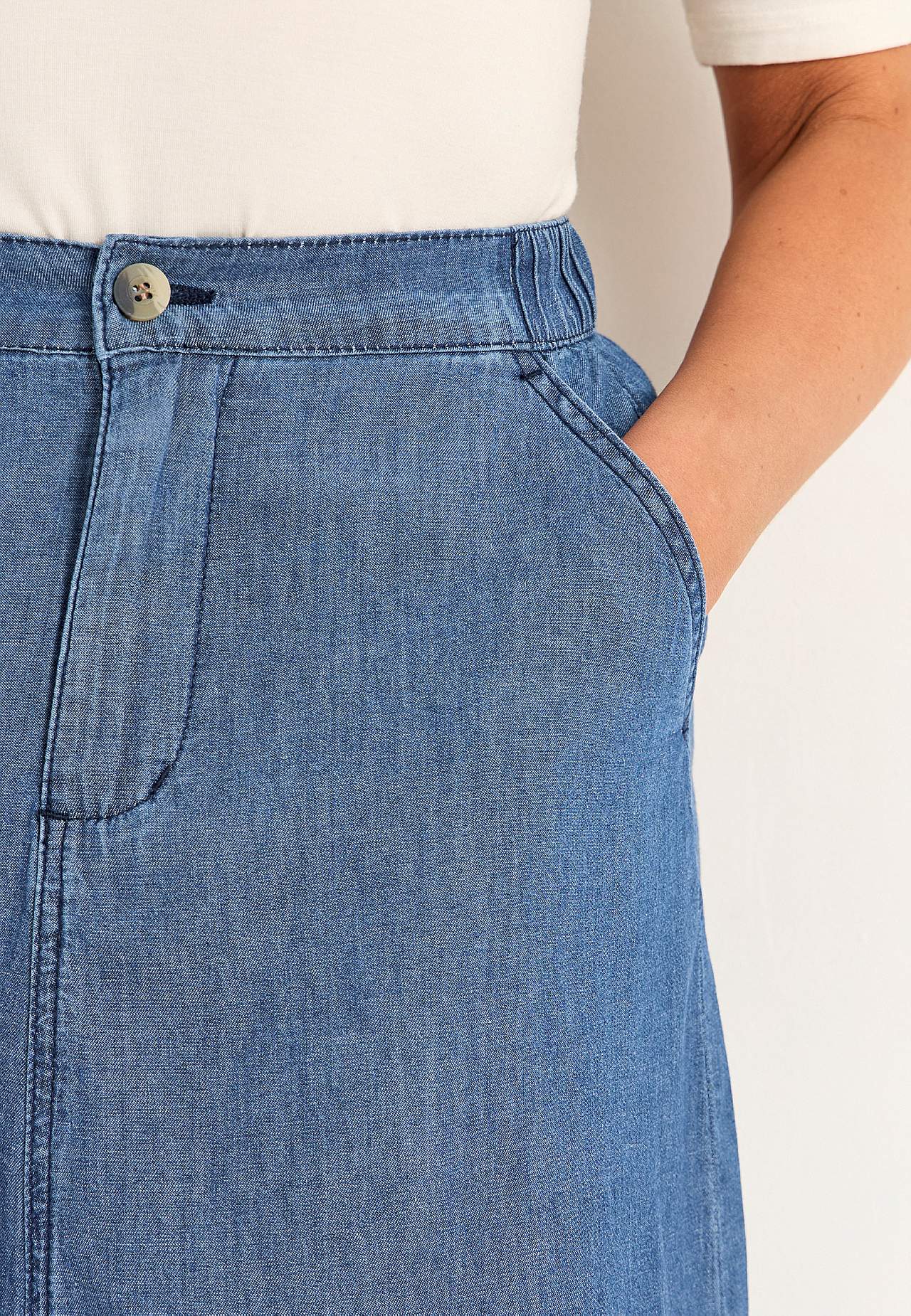 Jeanskjol med fickor