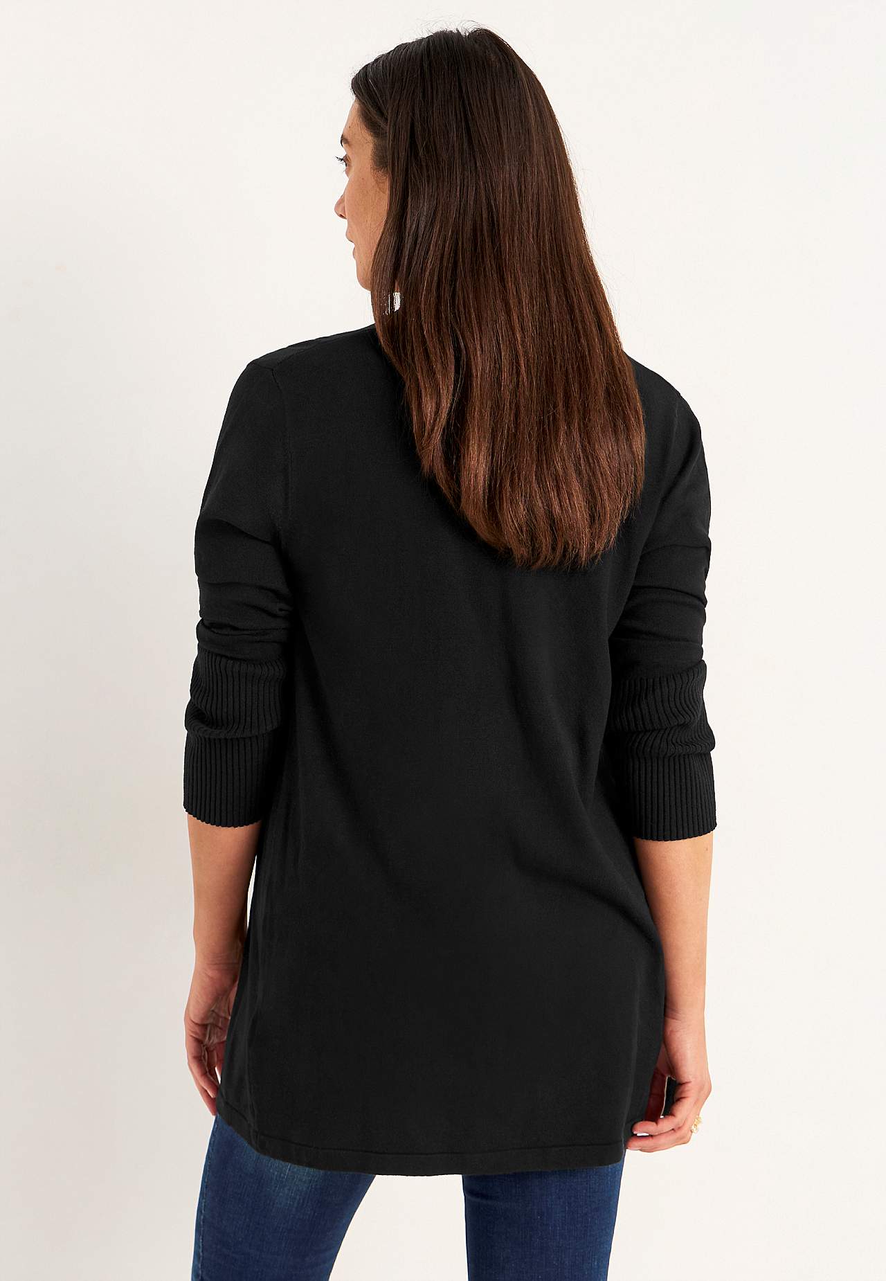 Finstickad cardigan