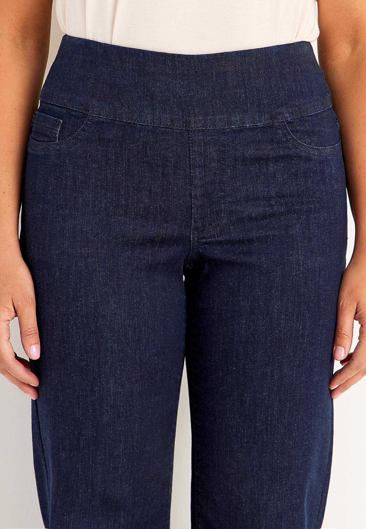 Jeans med hög resårmidja