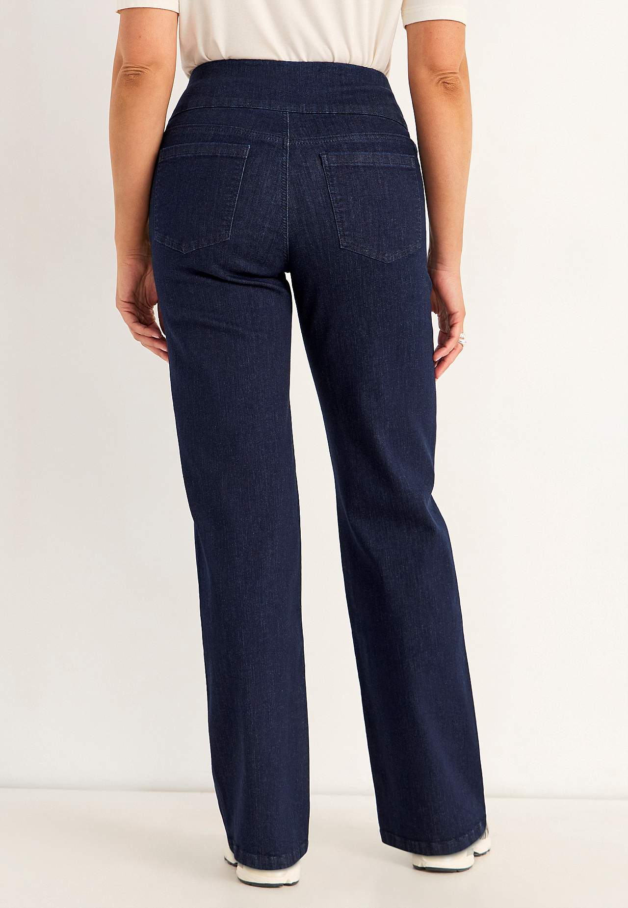 Jeans med hög resårmidja