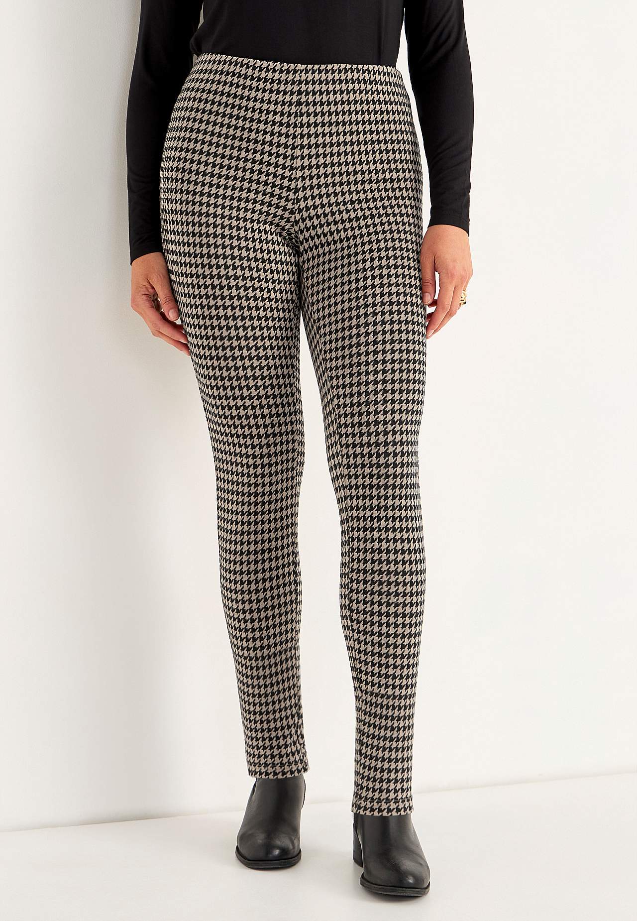 Jacquardmönstrade leggings