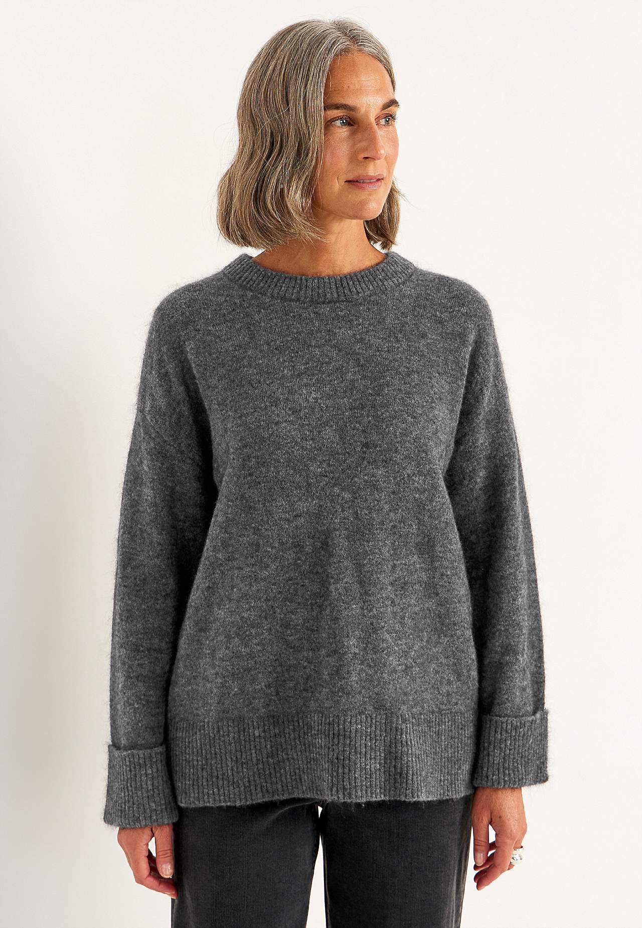 Tröja Premium i mohair- och ullblandning
