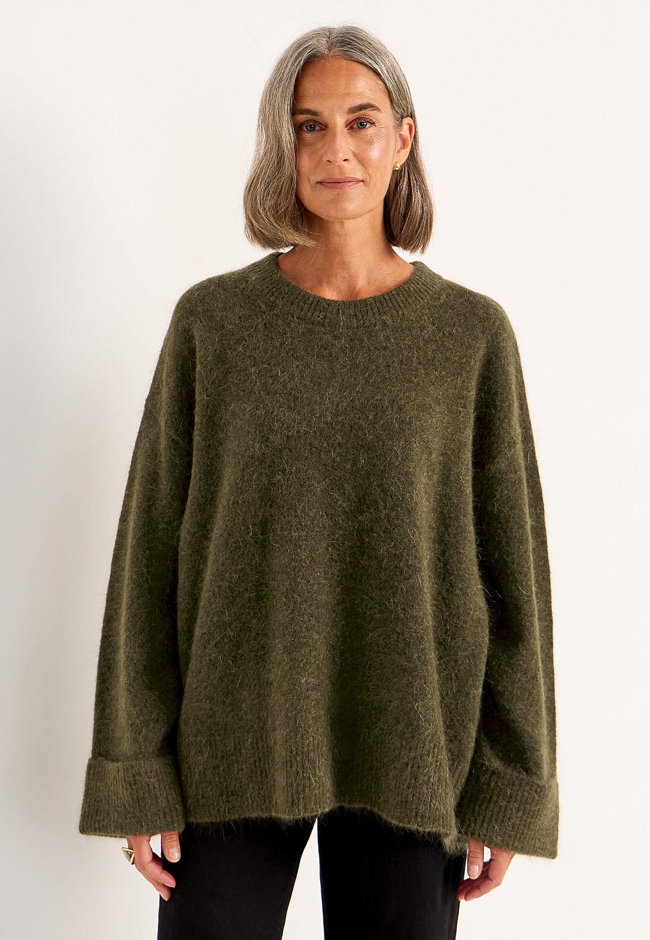 Tröja Premium i mohair- och ullblandning