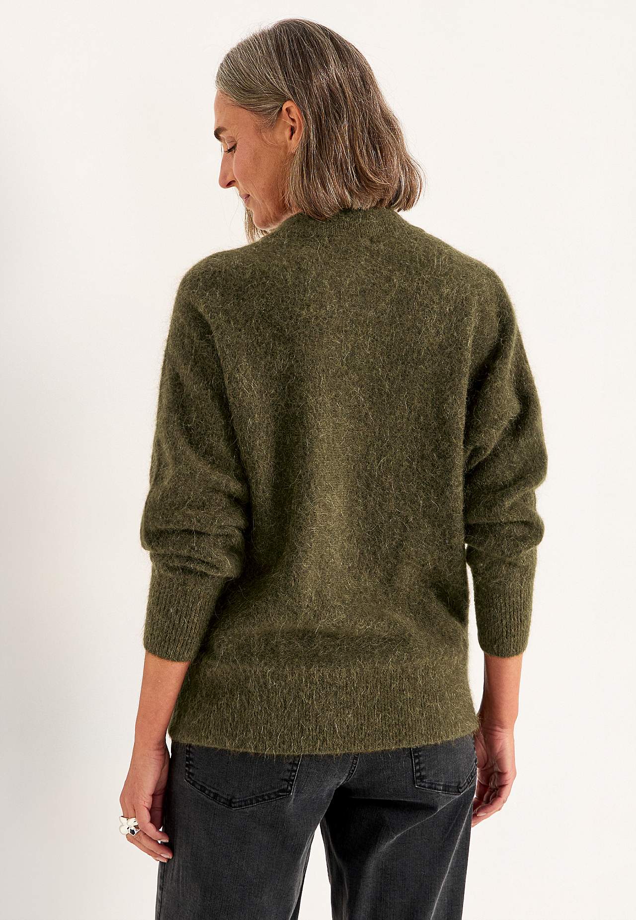 Cardigan Premium i mohair- och ullblandning