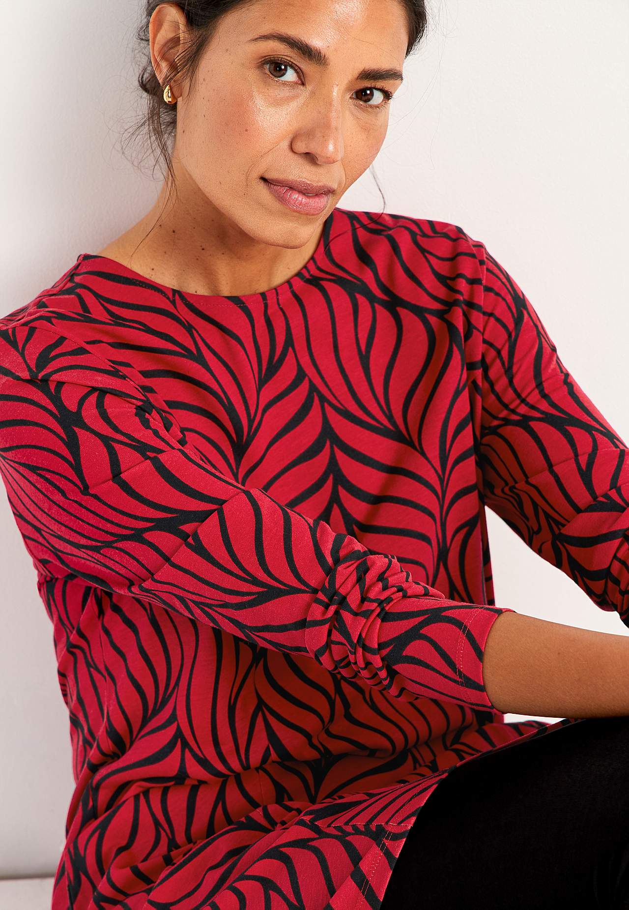 Trikåtunika med fickor