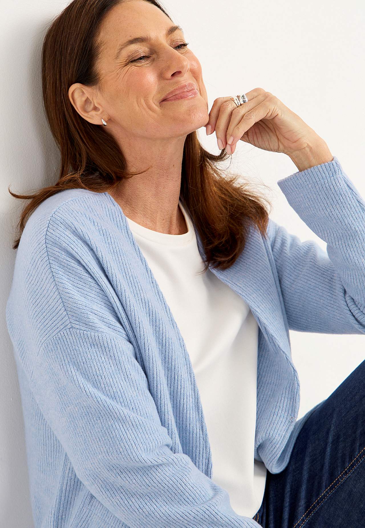 Supermjuk cardigan med fickor