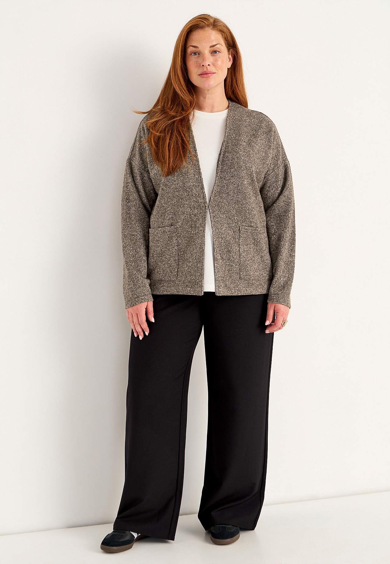 Supermjuk cardigan med fickor