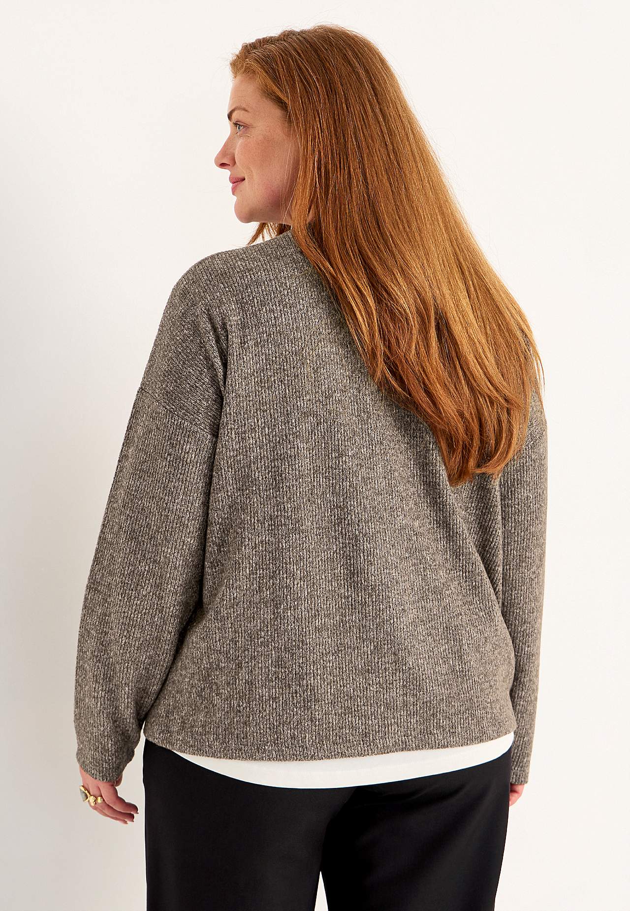 Supermjuk cardigan med fickor
