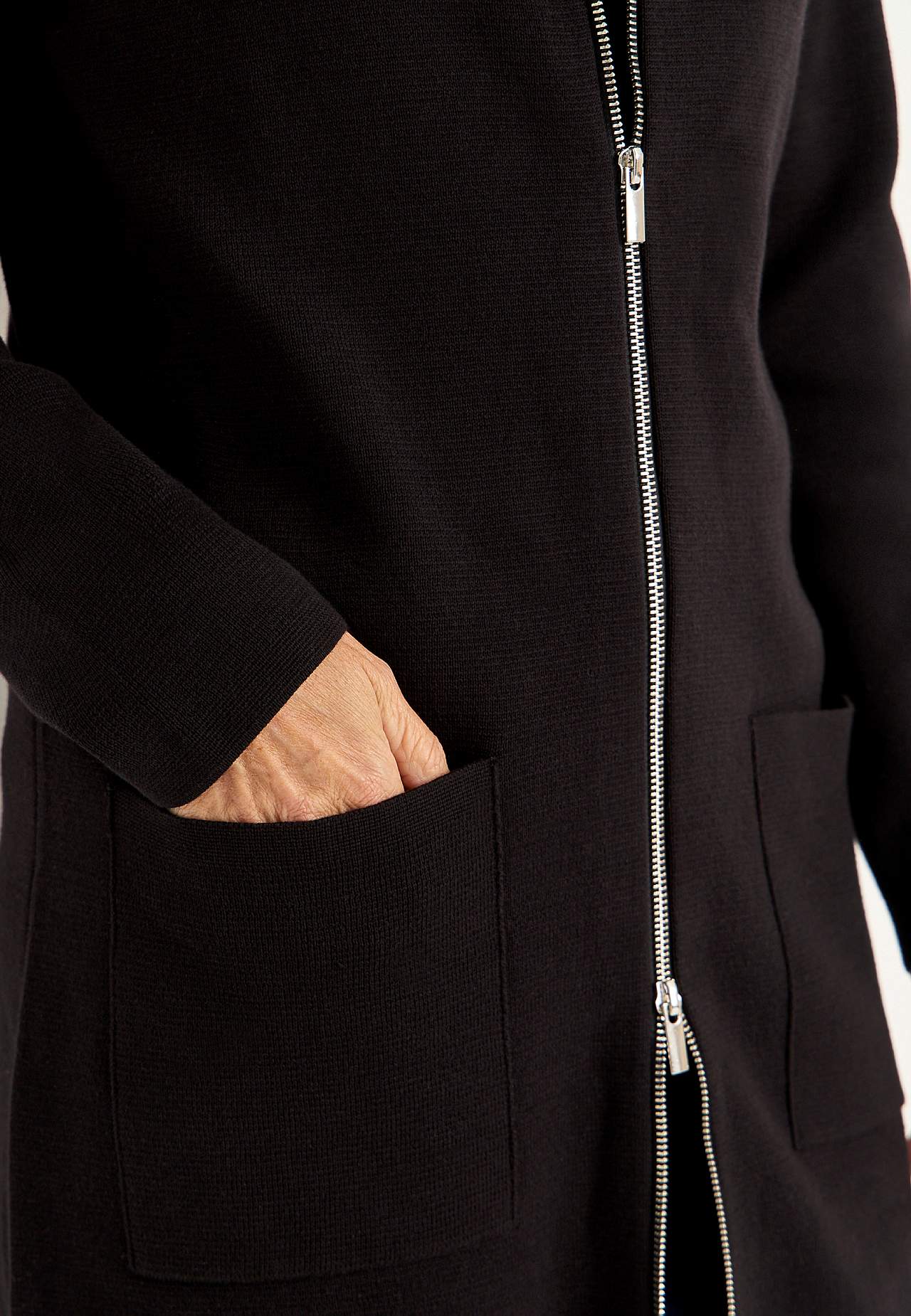 Cardigan med dragkedja