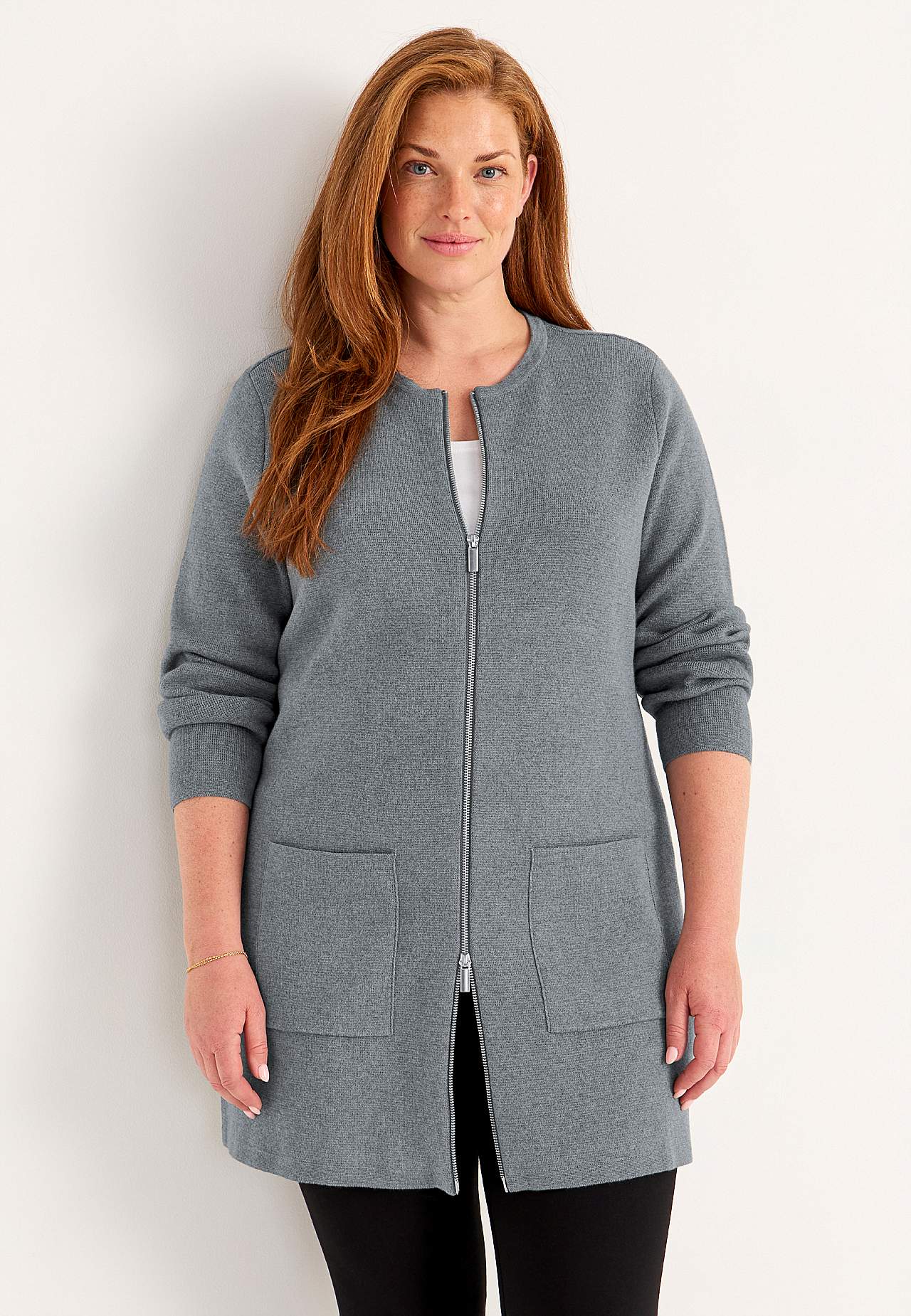 Cardigan med dragkedja