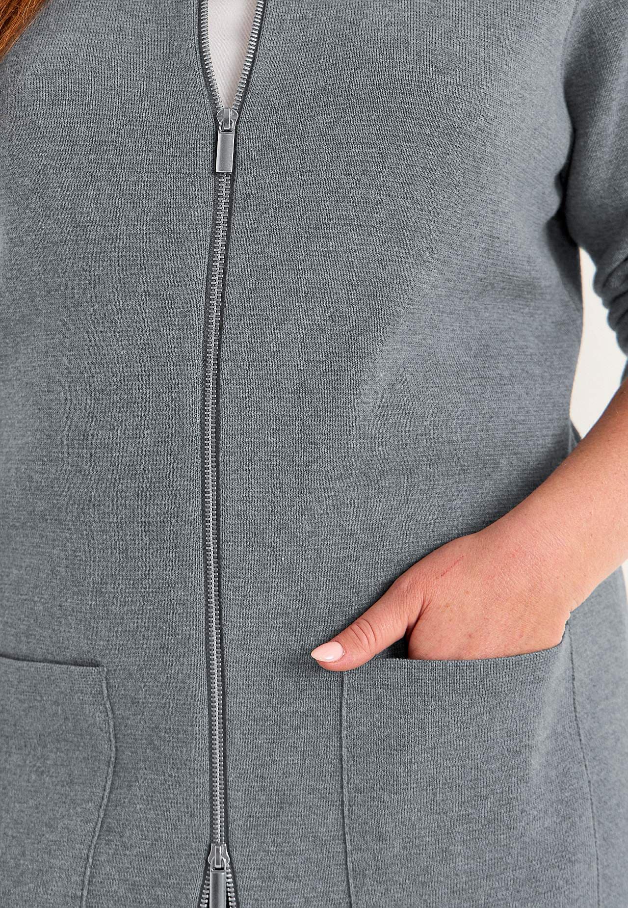 Cardigan med dragkedja