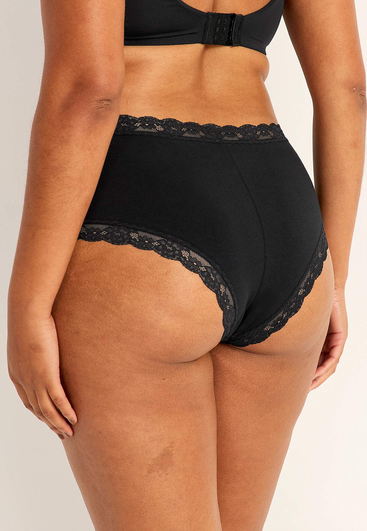 Bomullstrosa med spetskant 3-pack 3-pack