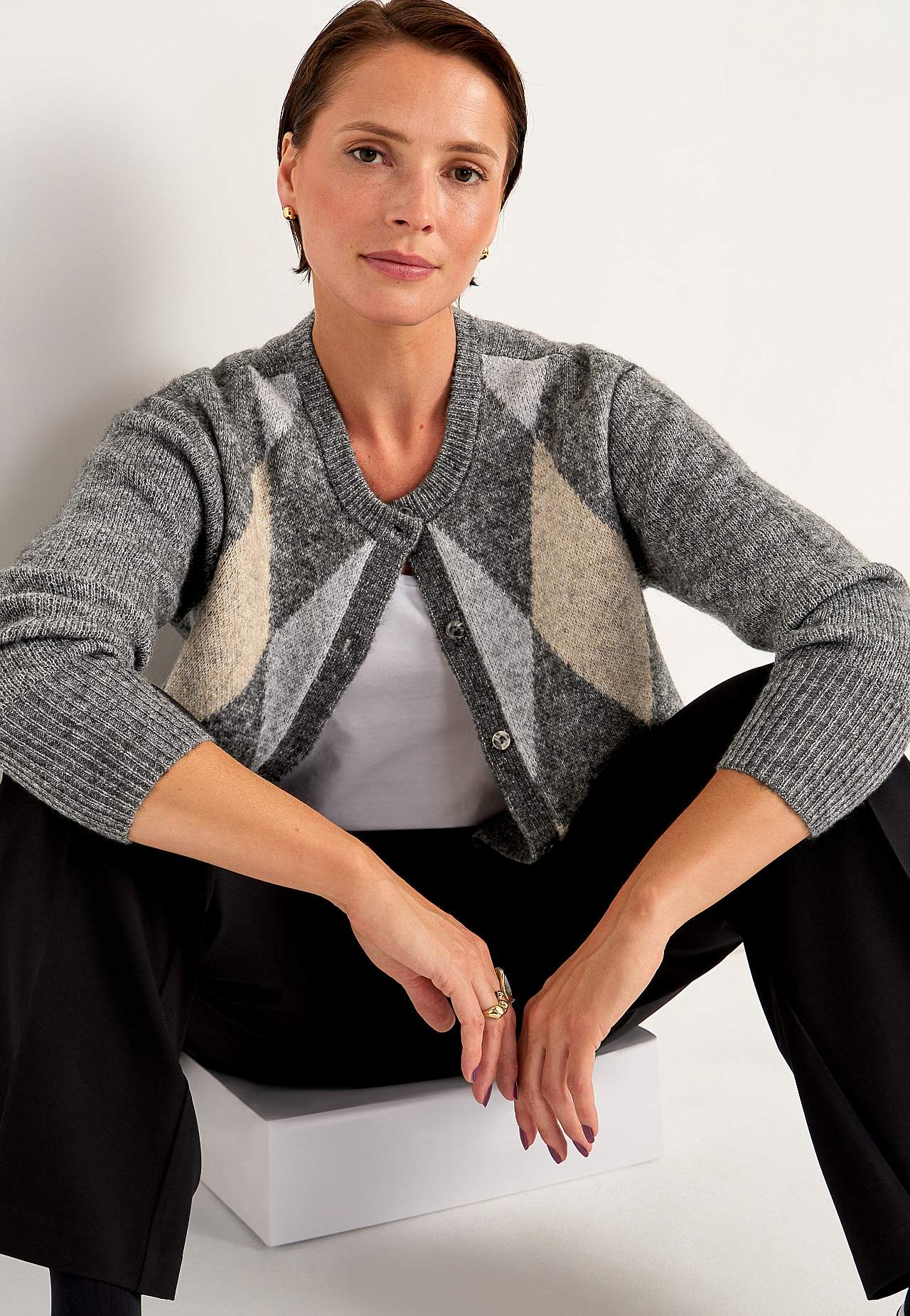 Stickad cardigan