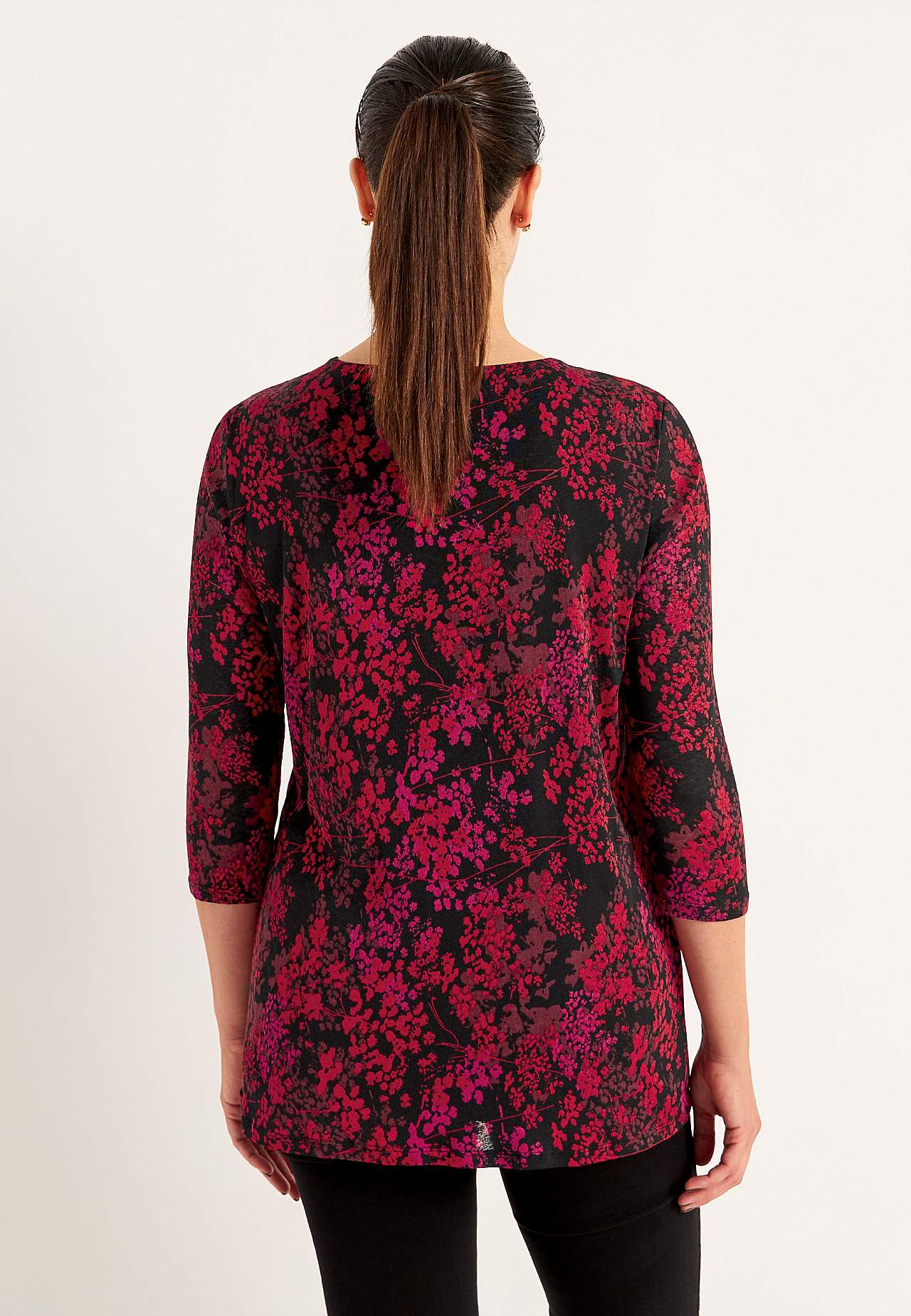 Blommönstrad tunika