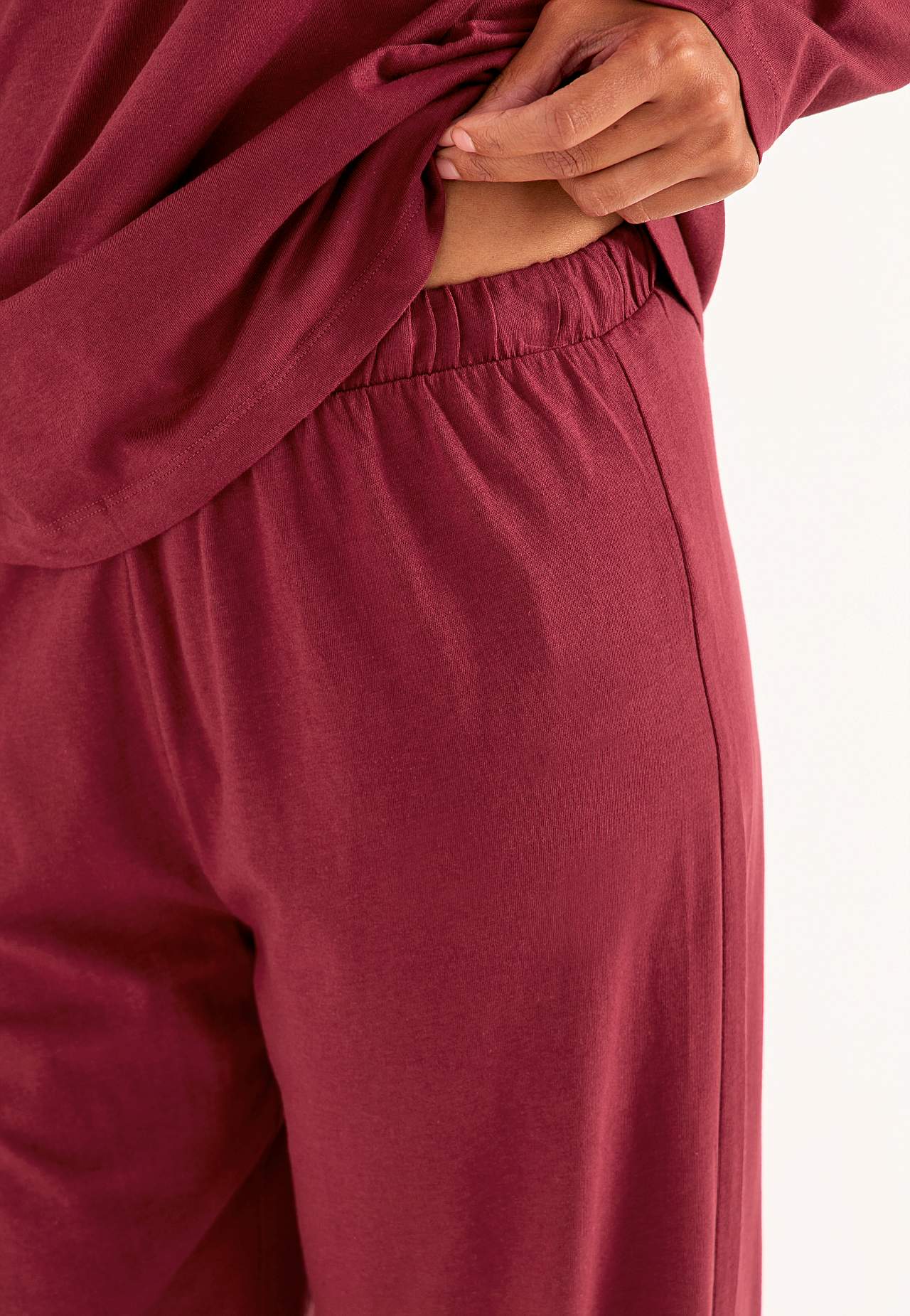 Tvådelad pyjamas med spetskant