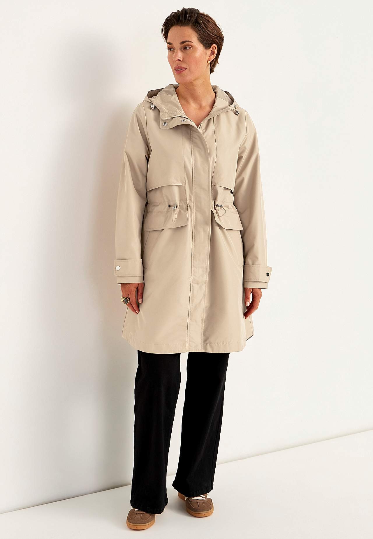 Stilren, fodrad parkas