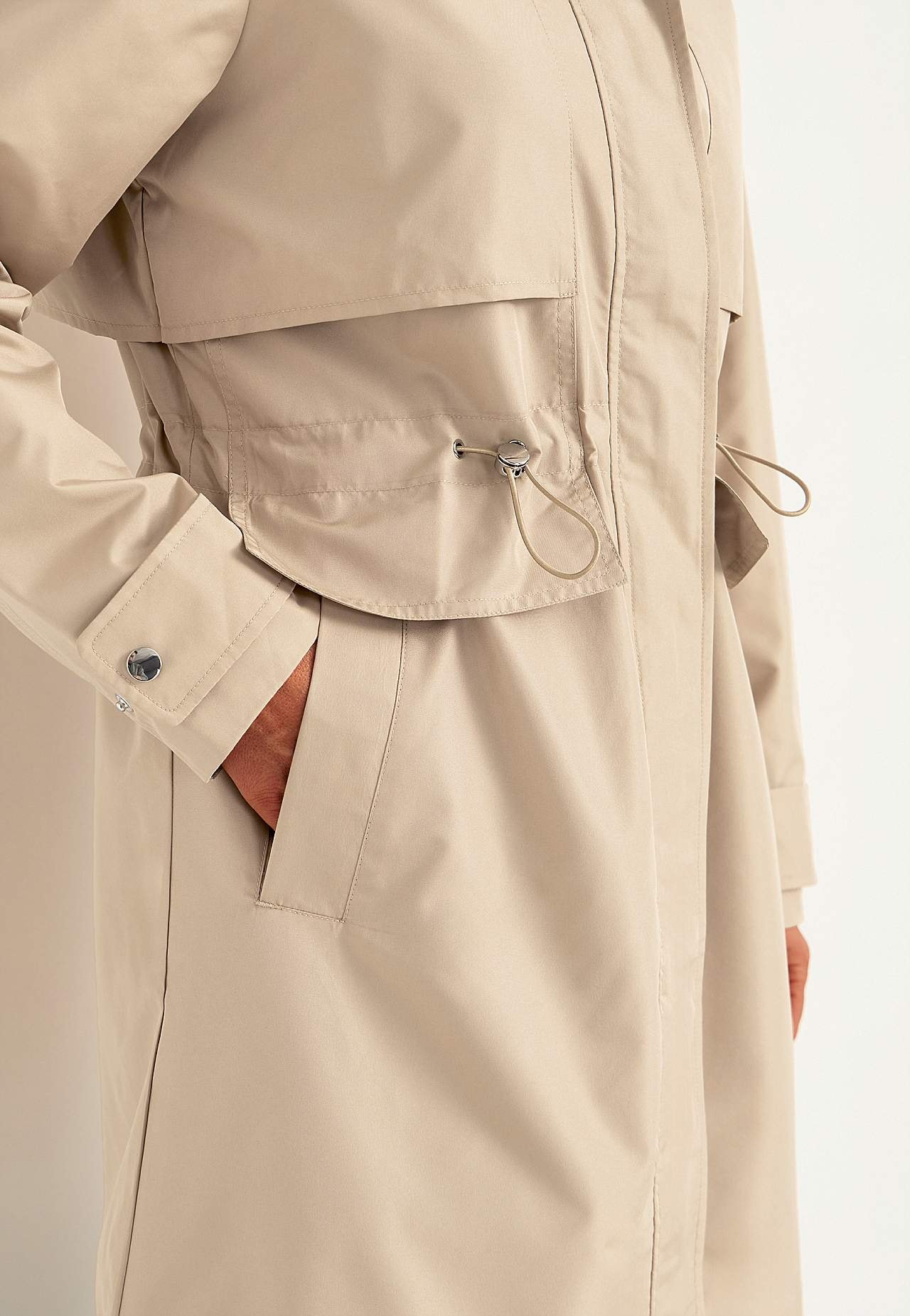 Stilren, fodrad parkas