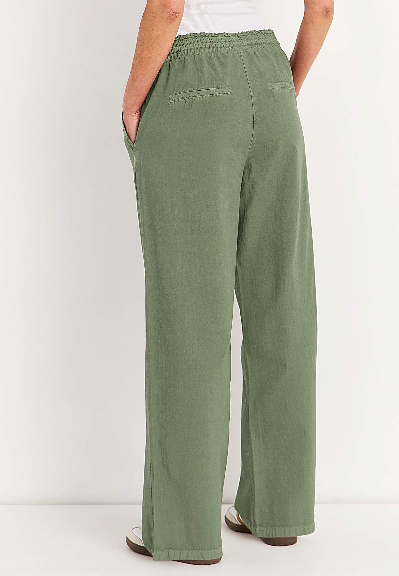 Byxa i tvättad bomull