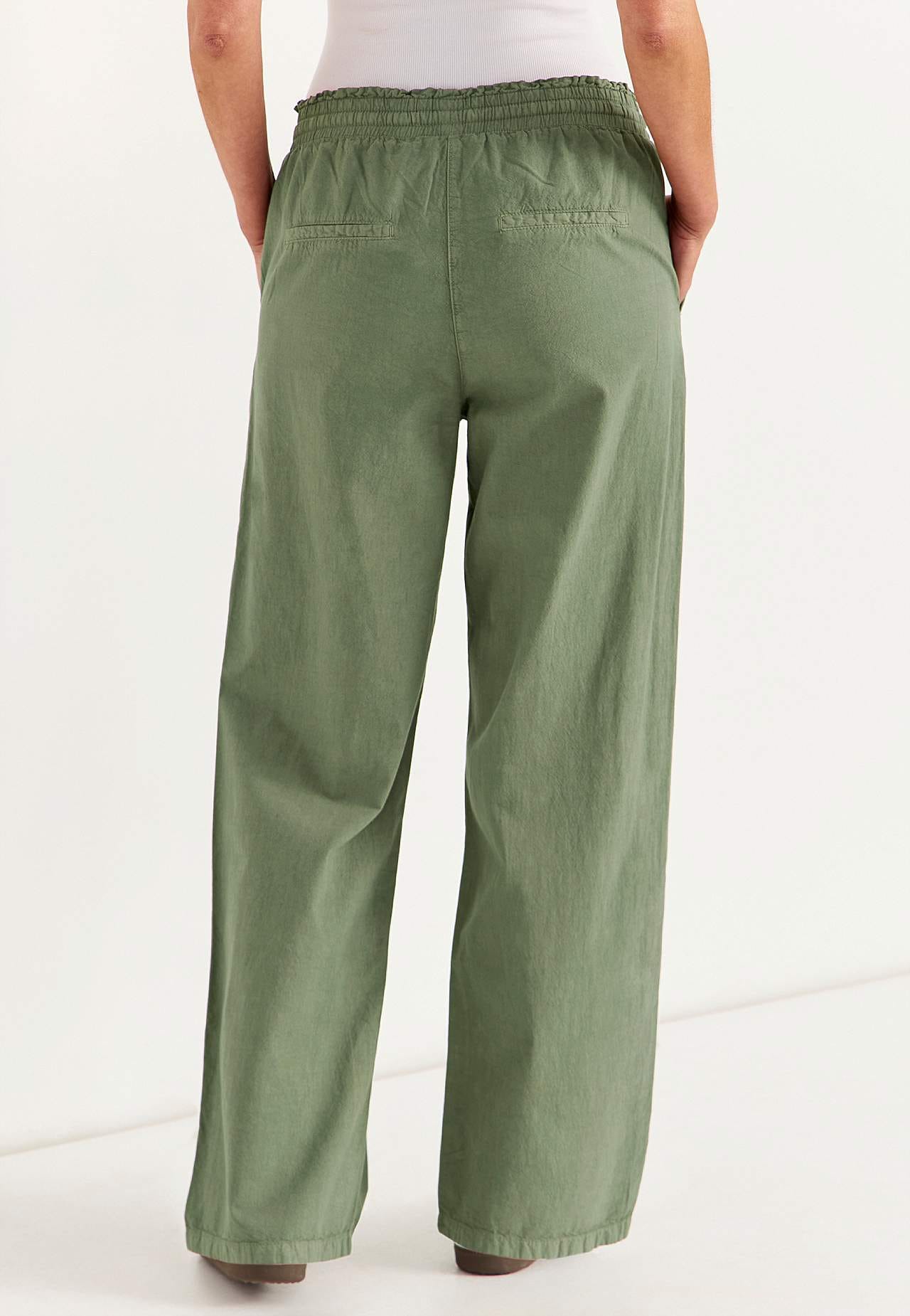 Byxa i tvättad bomull