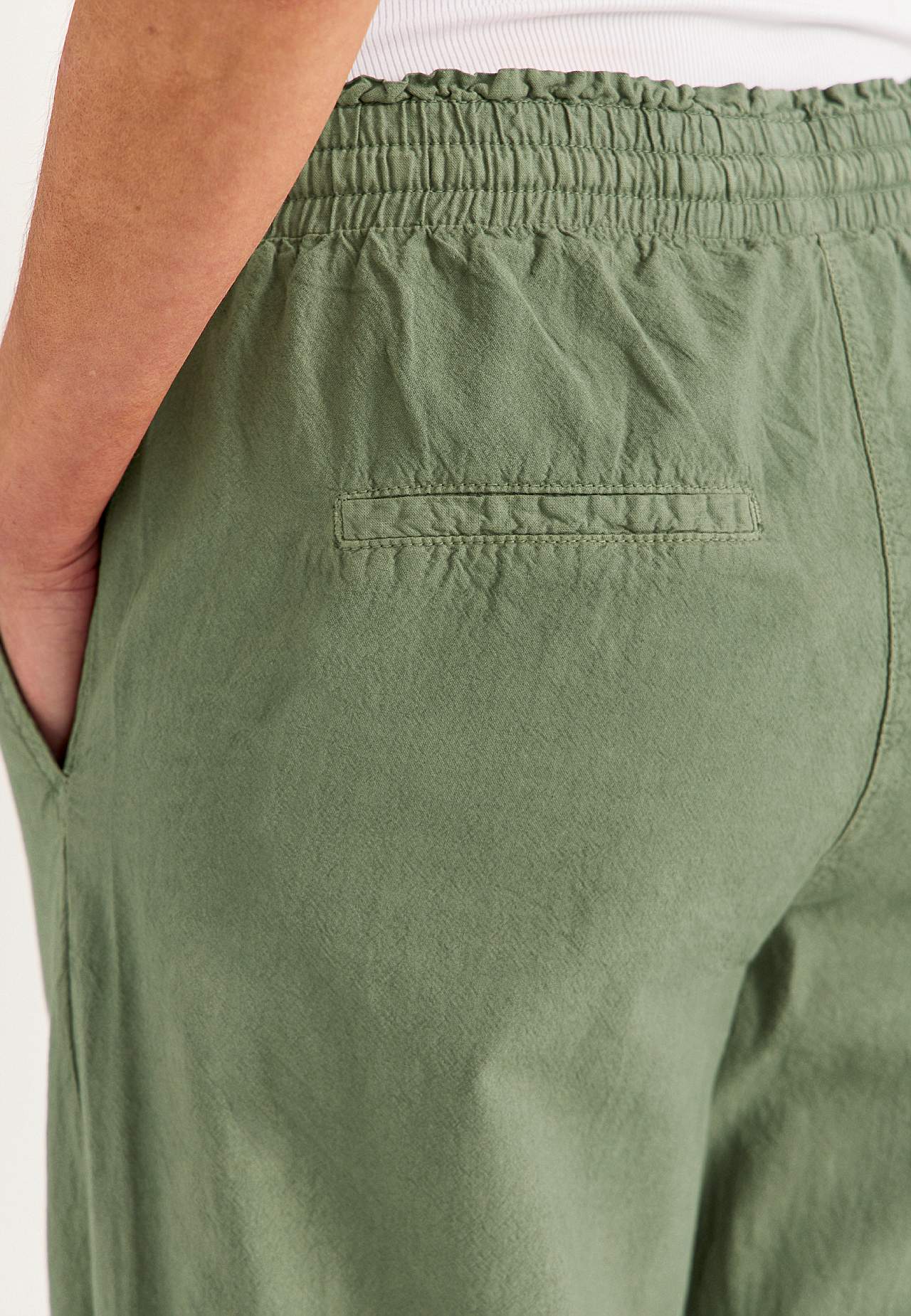 Byxa i tvättad bomull