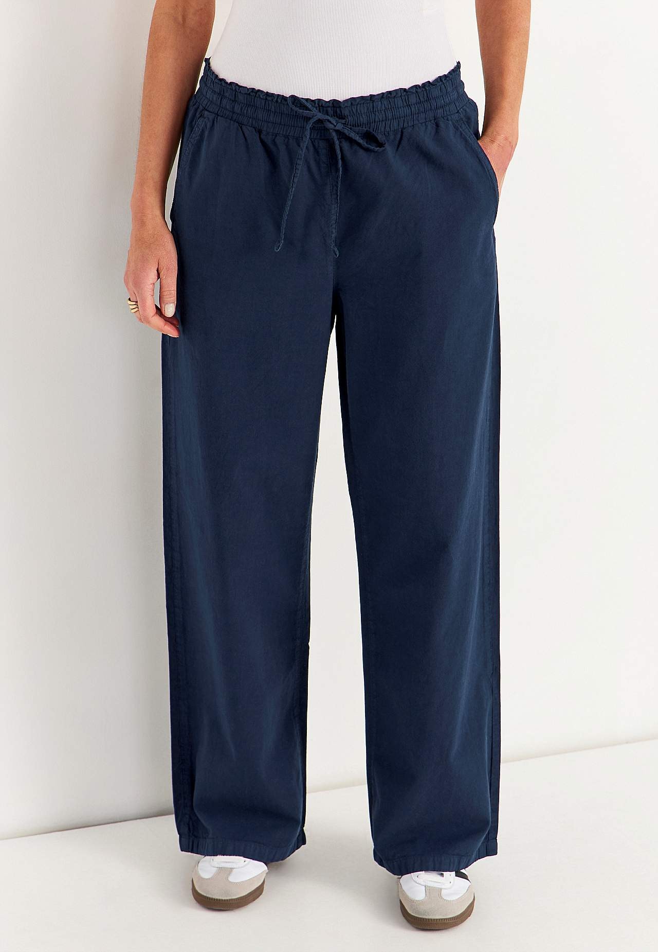 Byxa i tvättad bomull