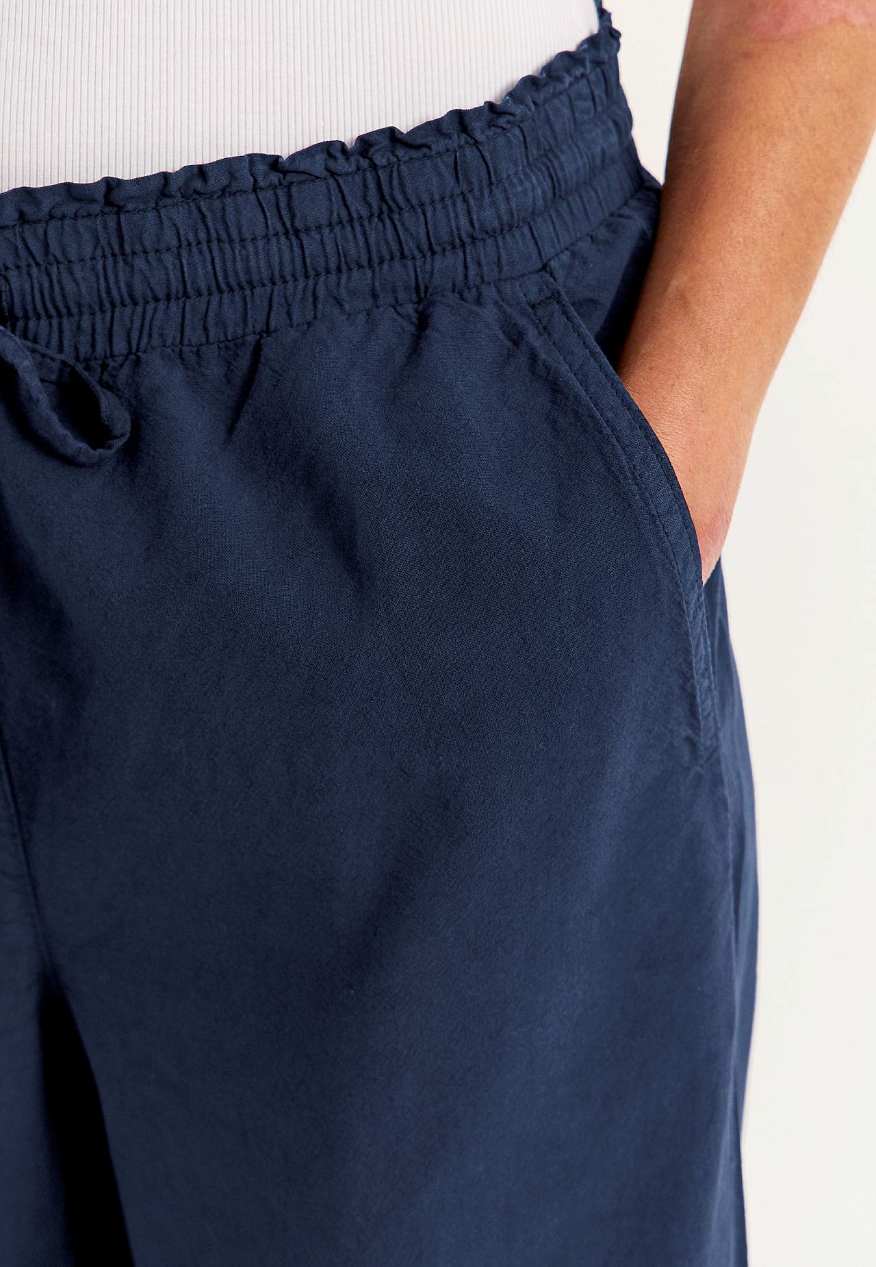 Byxa i tvättad bomull