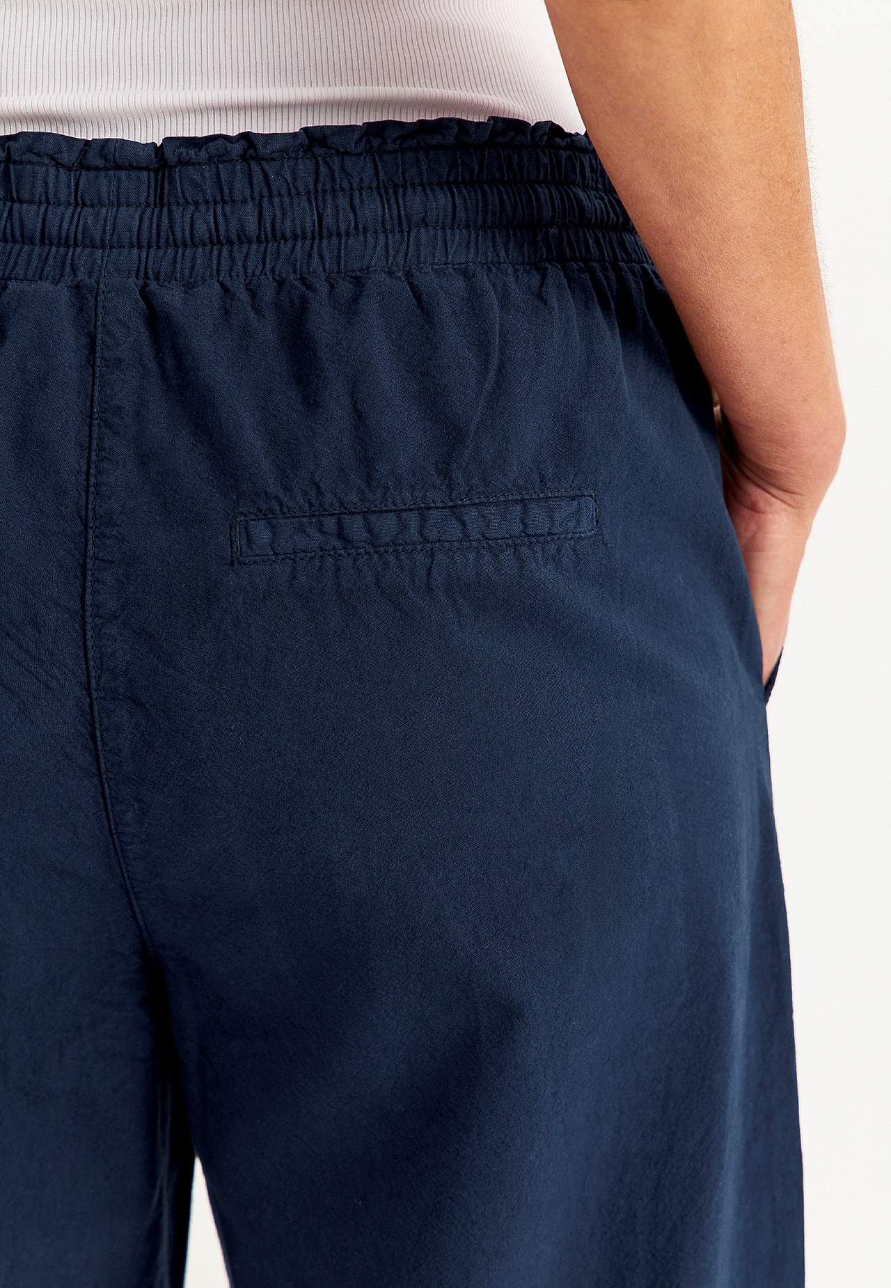 Byxa i tvättad bomull