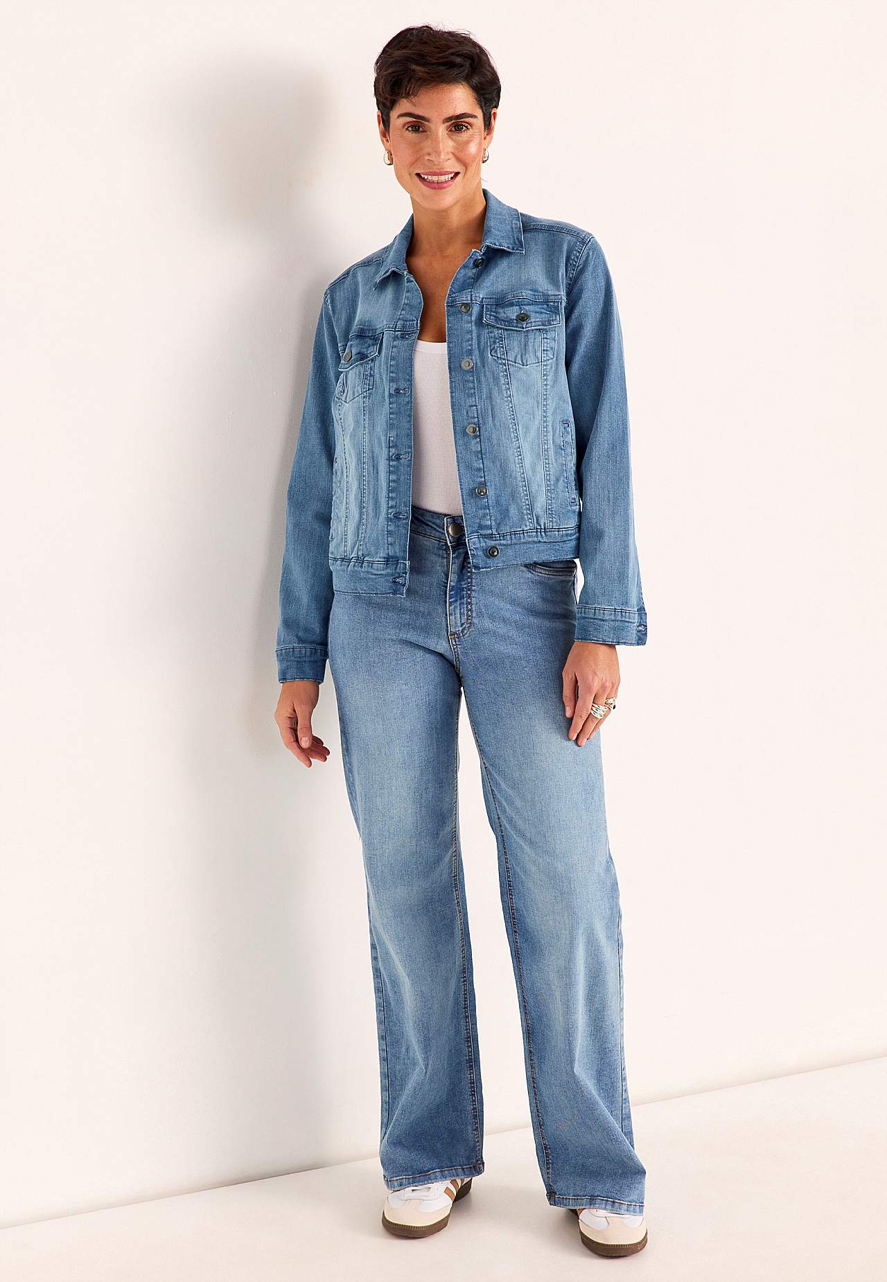 Stretchig jeansjacka