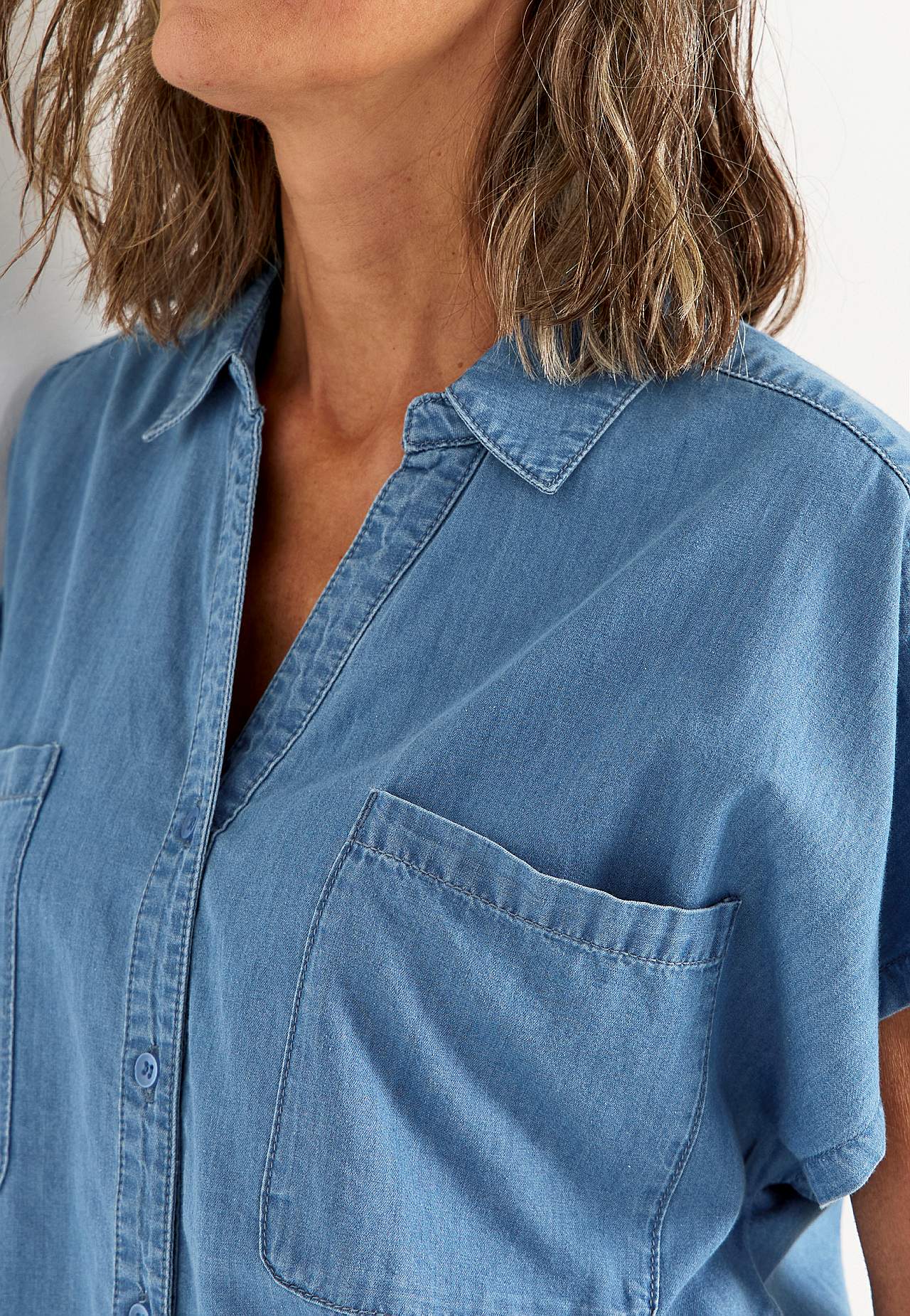 Supermjuk jeanstunika för dam