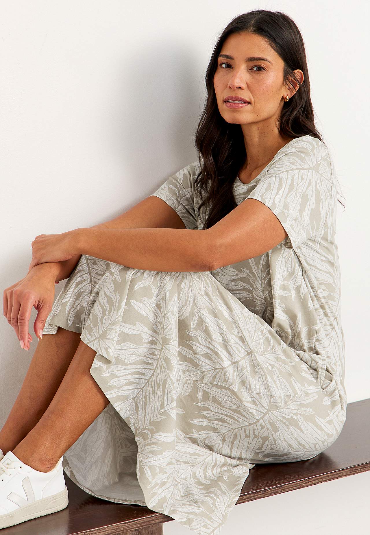 Klänning i ekologisk bomull med fickor