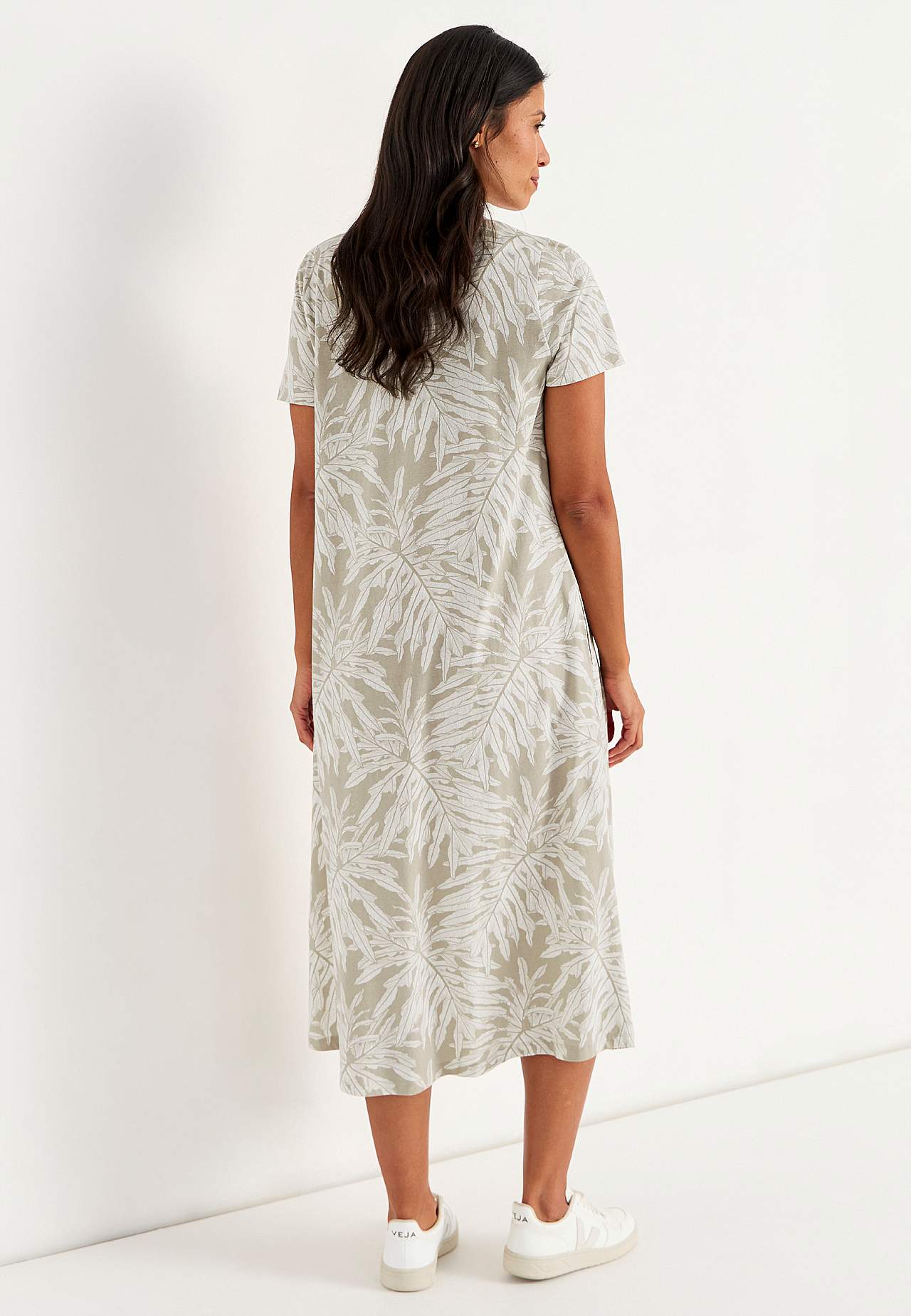 Klänning i ekologisk bomull med fickor