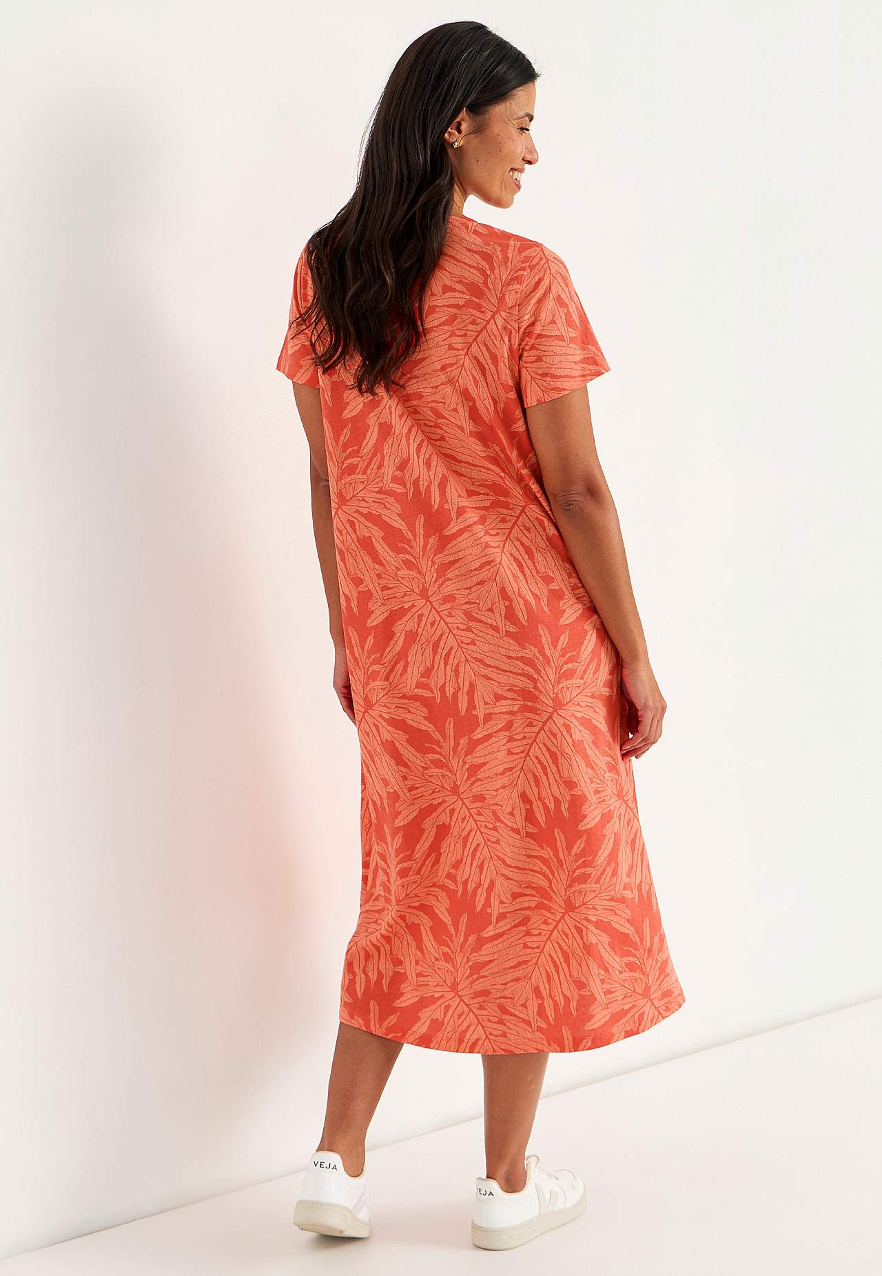 Klänning i ekologisk bomull med fickor