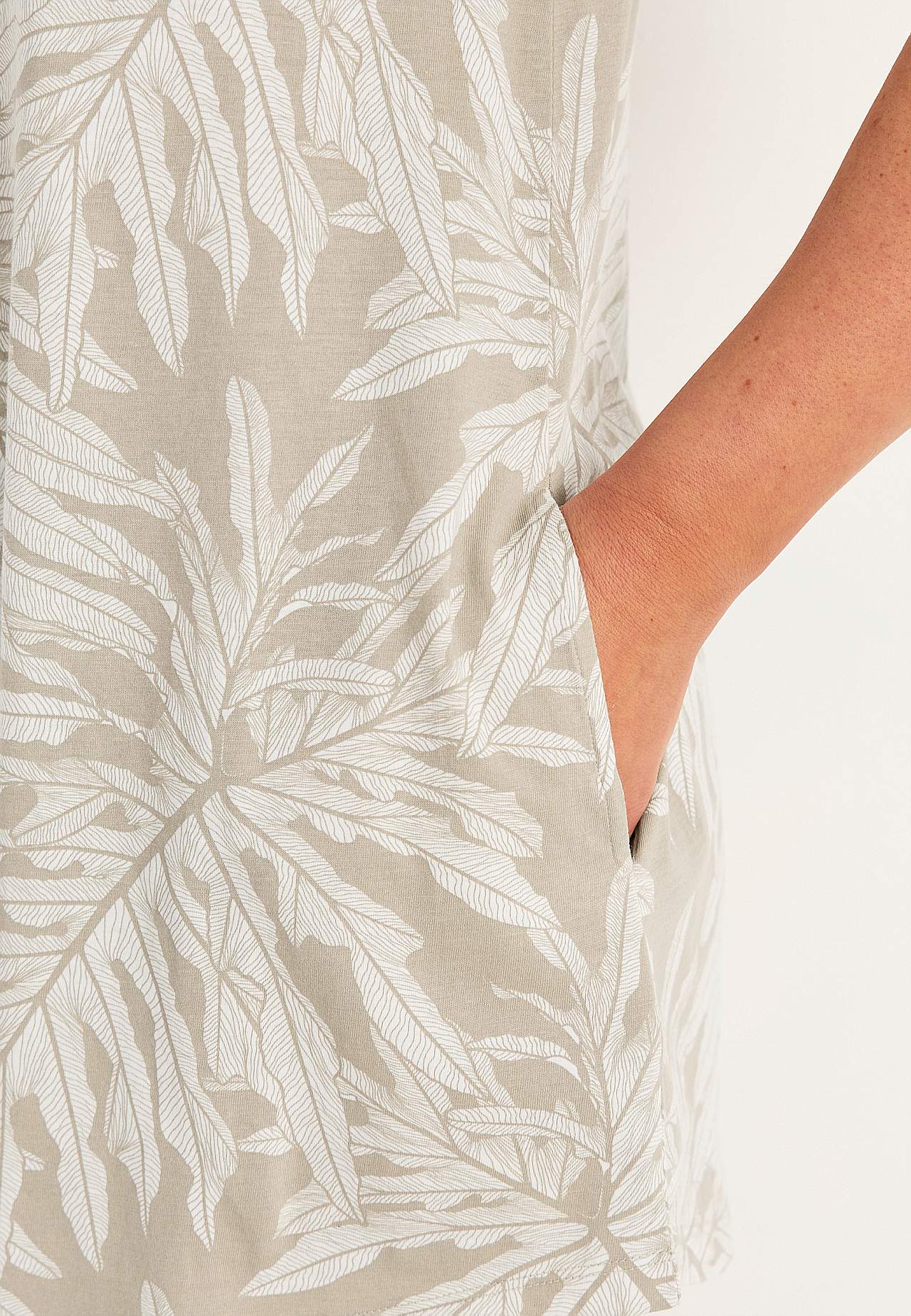 Tunika i ekologisk bomull med fickor