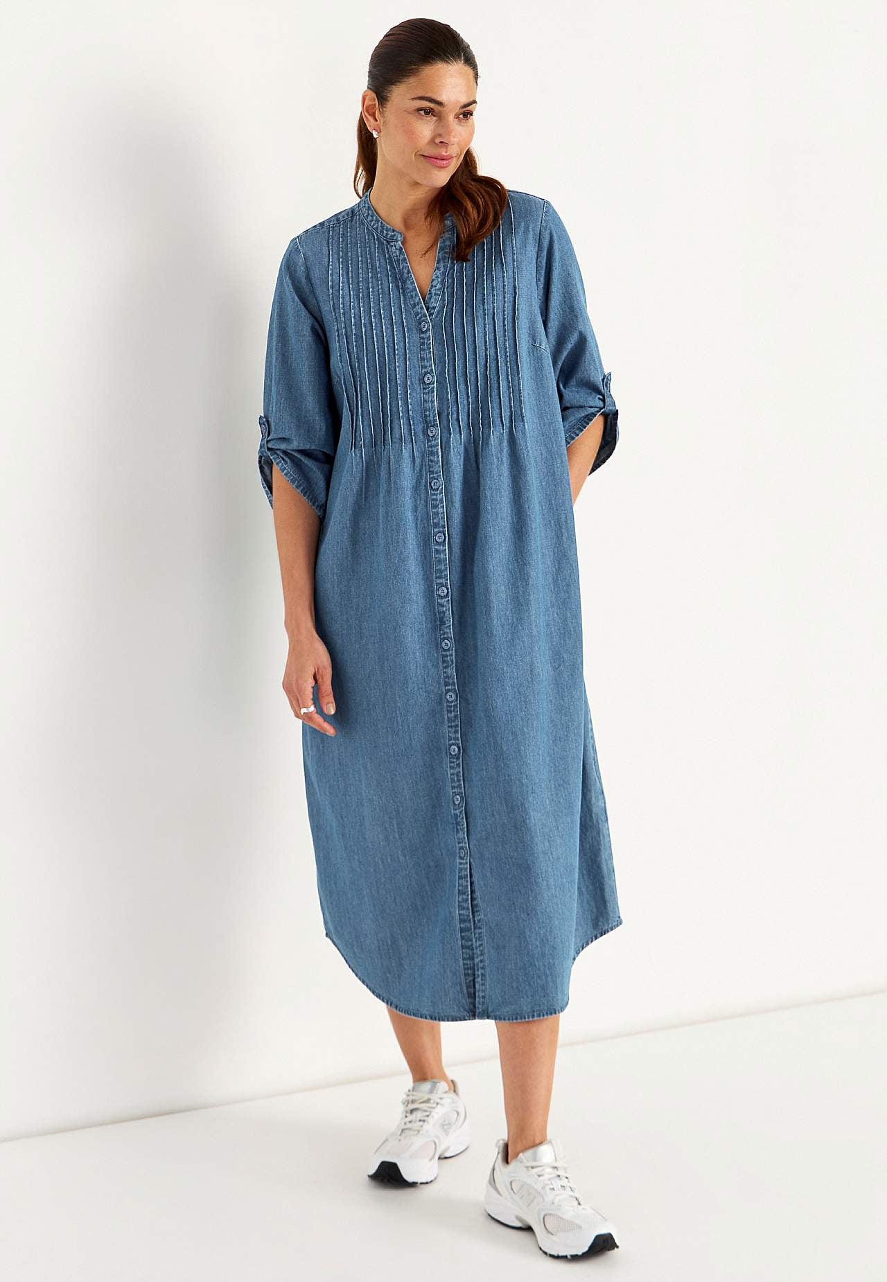 denim dresses online Denim A-Line Dress Blue