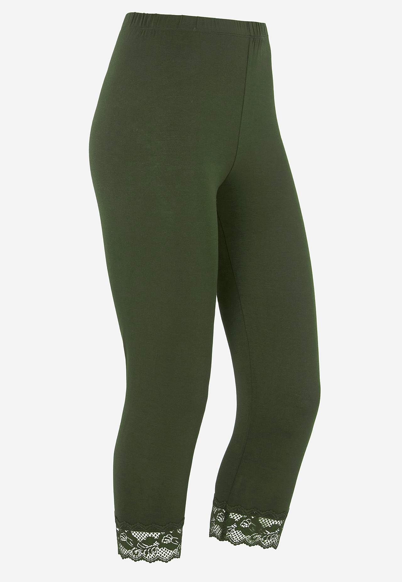Caprileggings med spets susanne