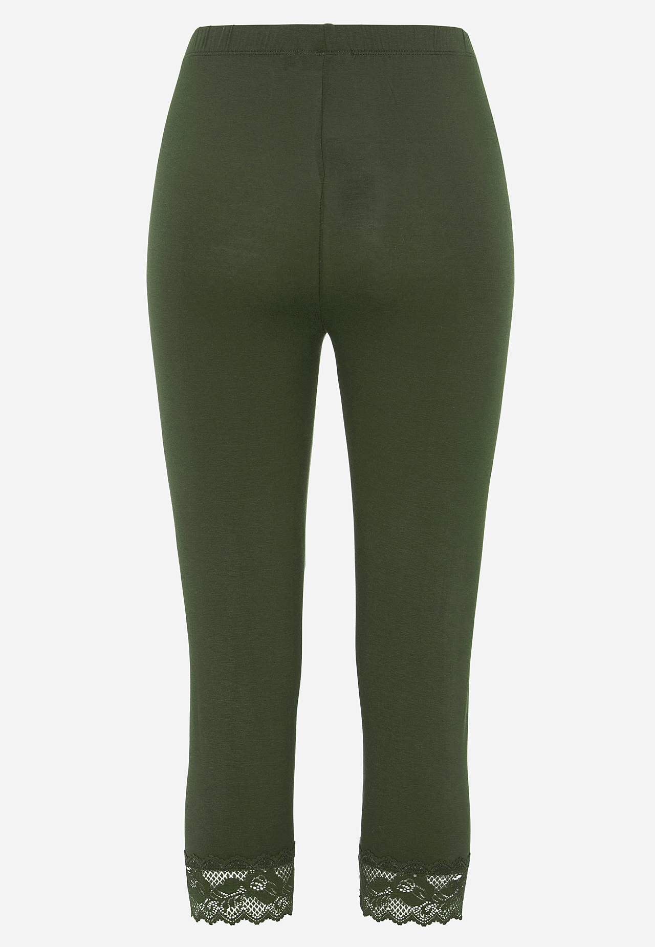 Caprileggings med spets susanne