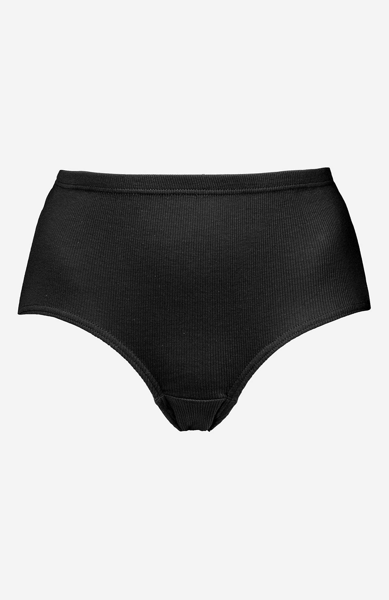 Ribbad trosa i bomull Lisa 6-pack