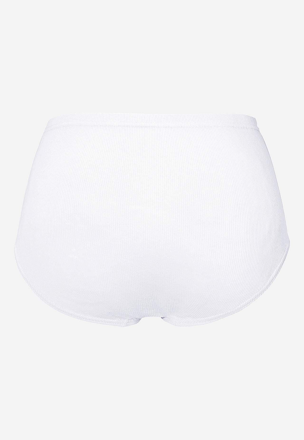 Ribbad trosa i bomull Lisa 6-pack