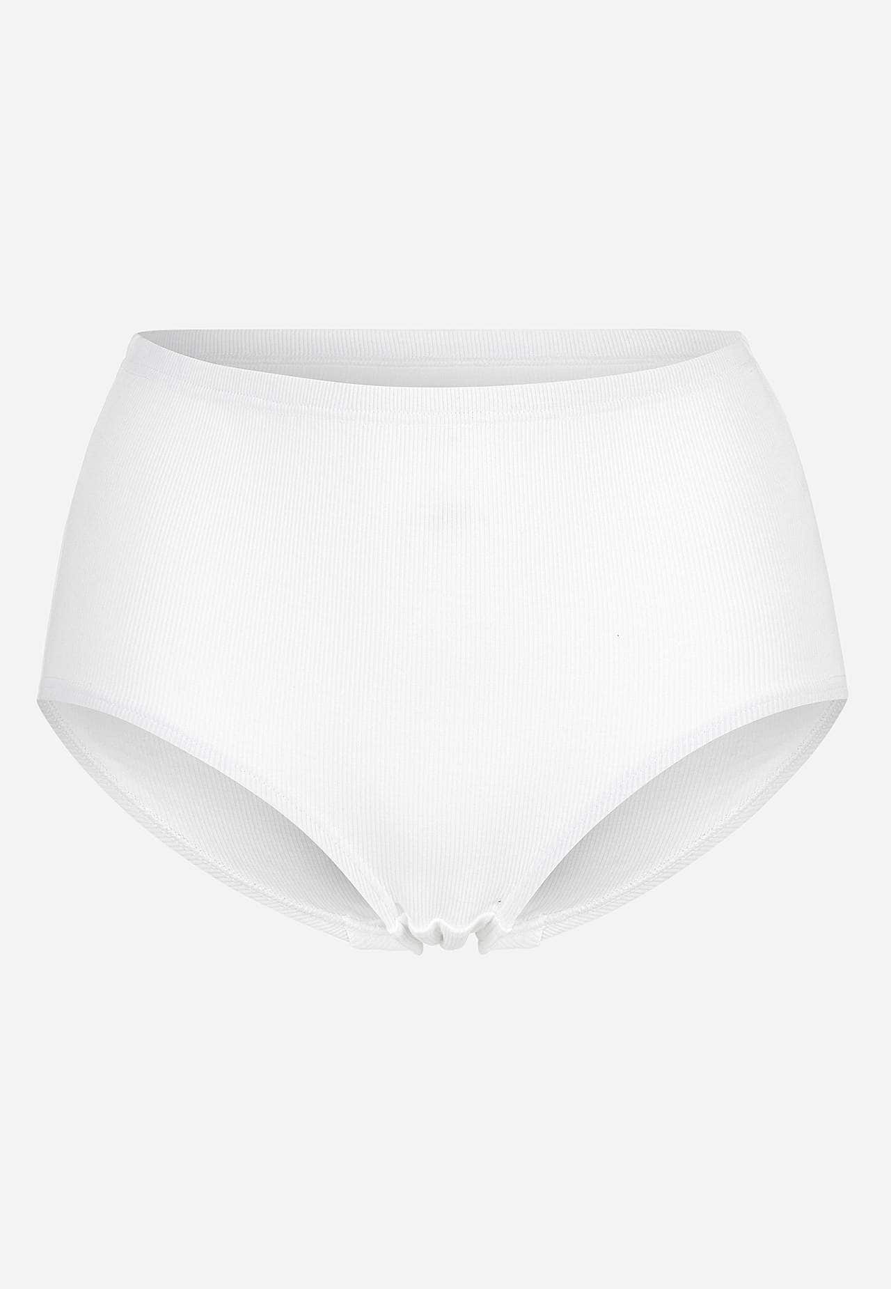 Ribbad trosa i bomull Lisa 6-pack
