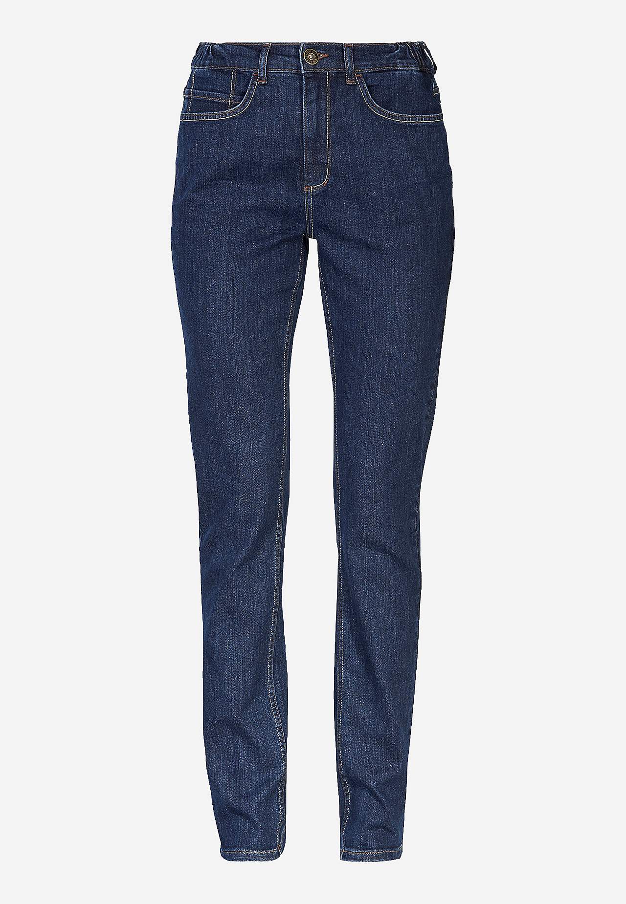 Jeans med resår i sidorna