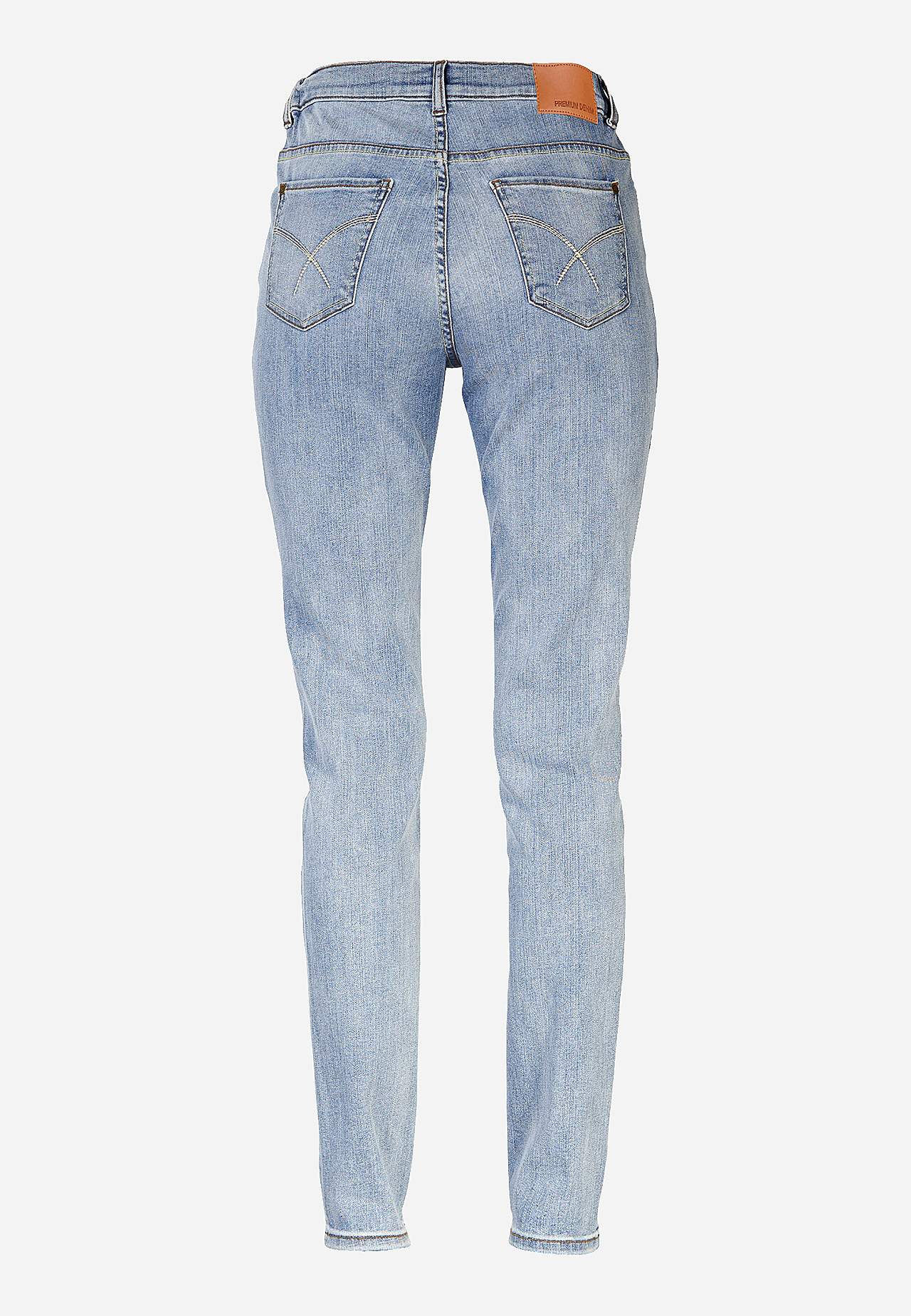 Jeans med resår i sidorna
