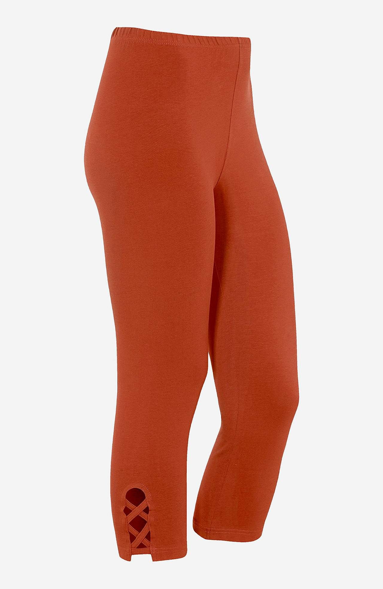 Caprileggings med fina detaljer 2-pack