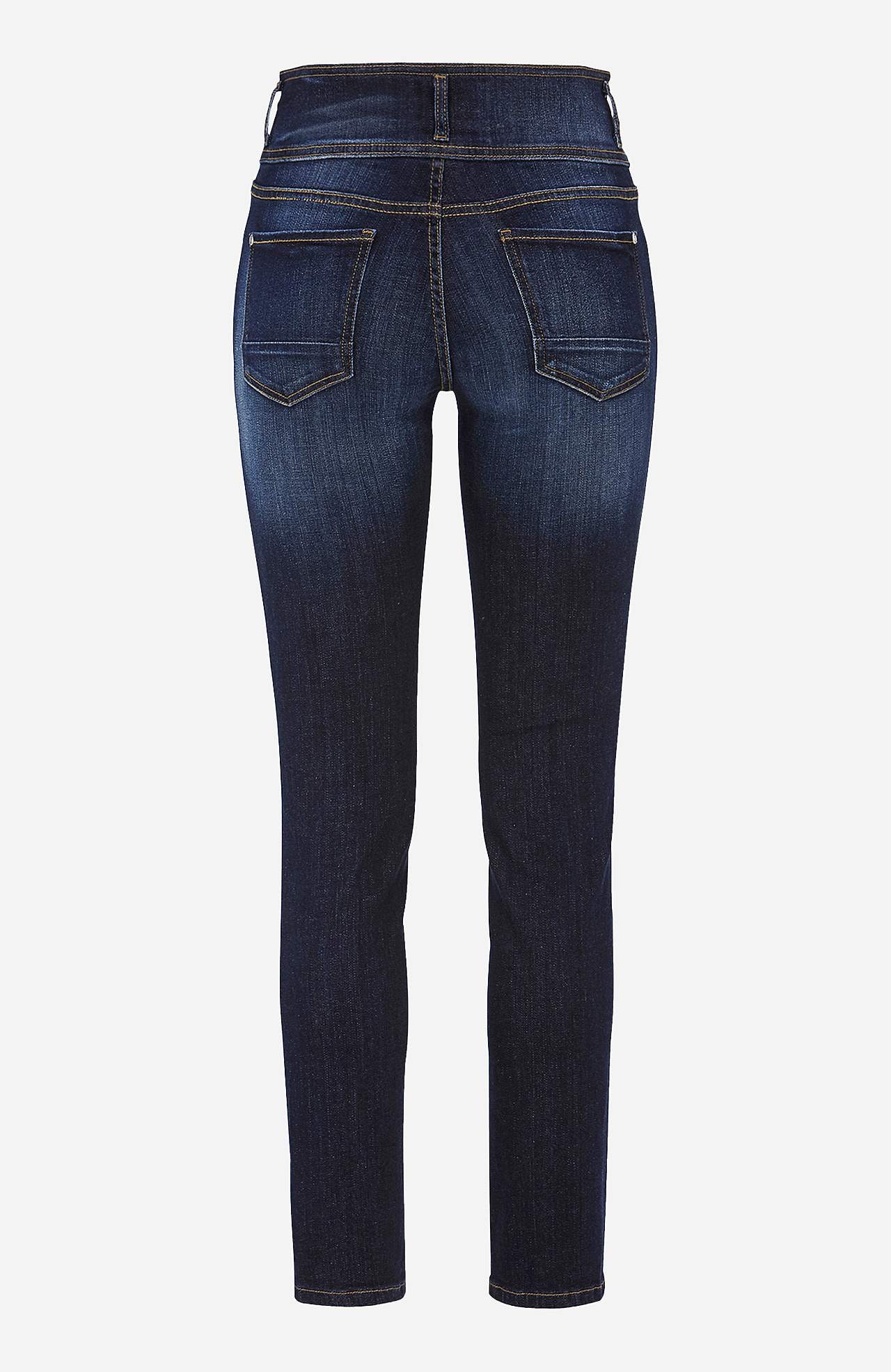 Raka jeans med hög midja