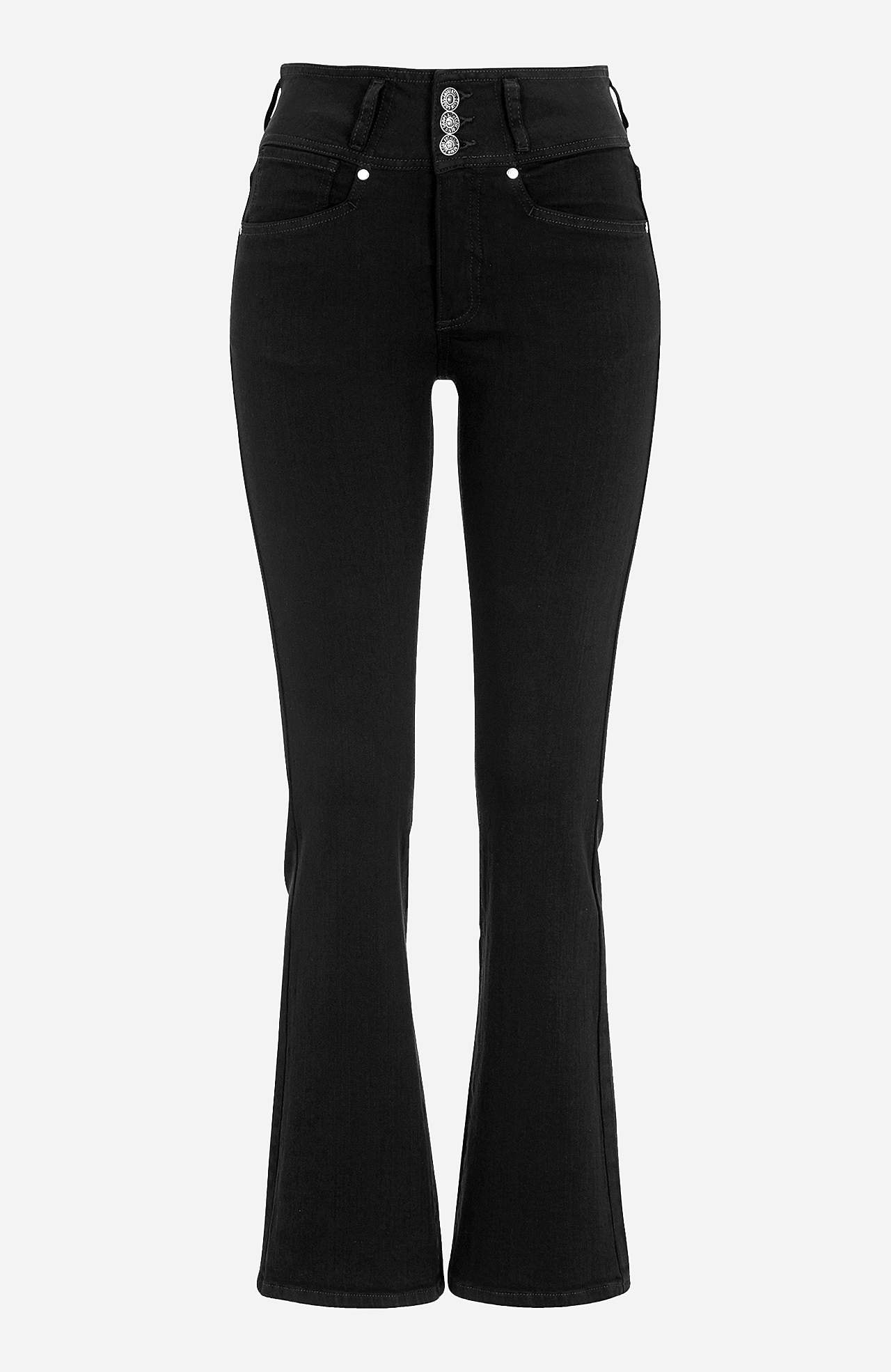 Bootcut jeans med hög midja