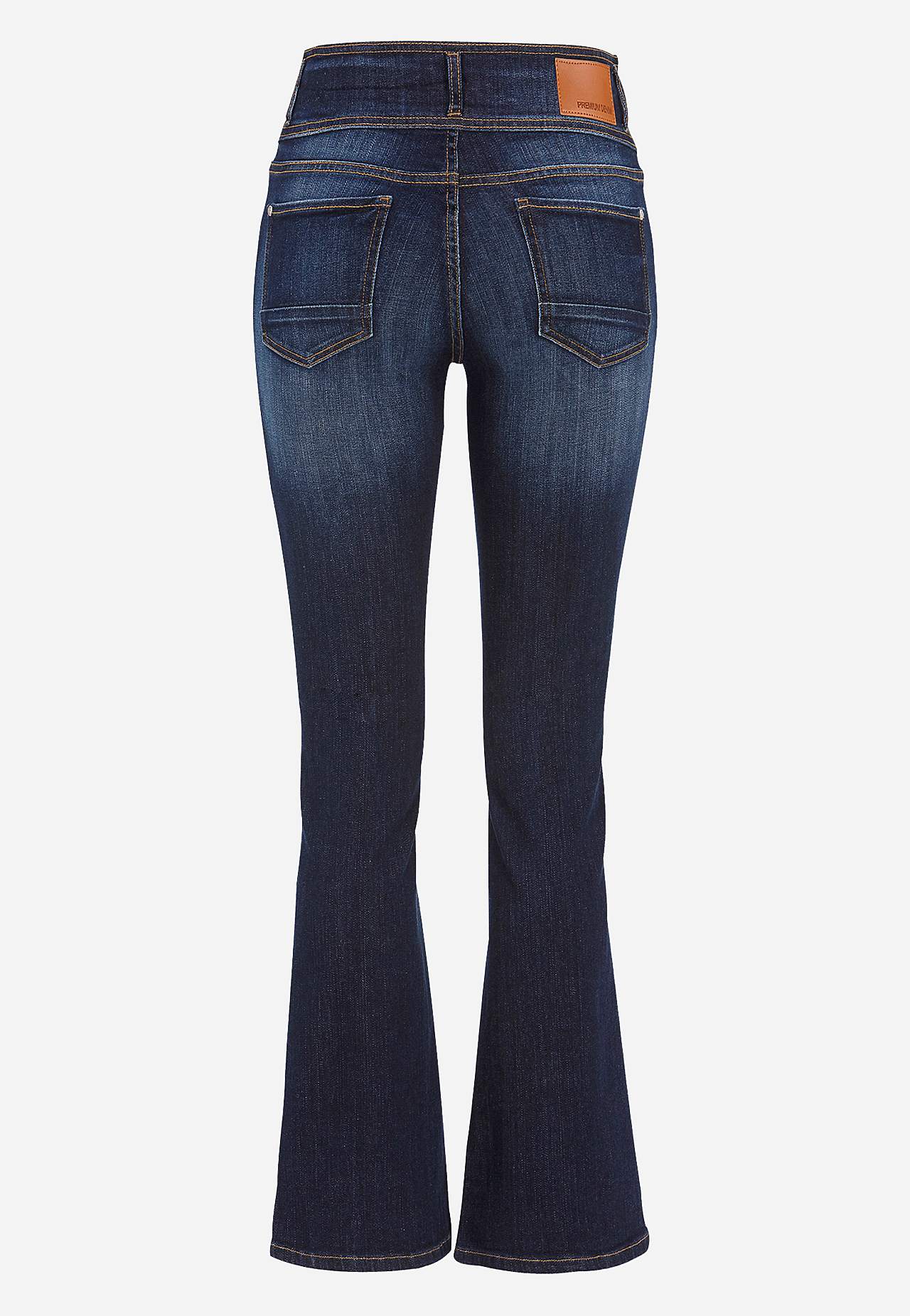 Bootcut jeans med hög midja