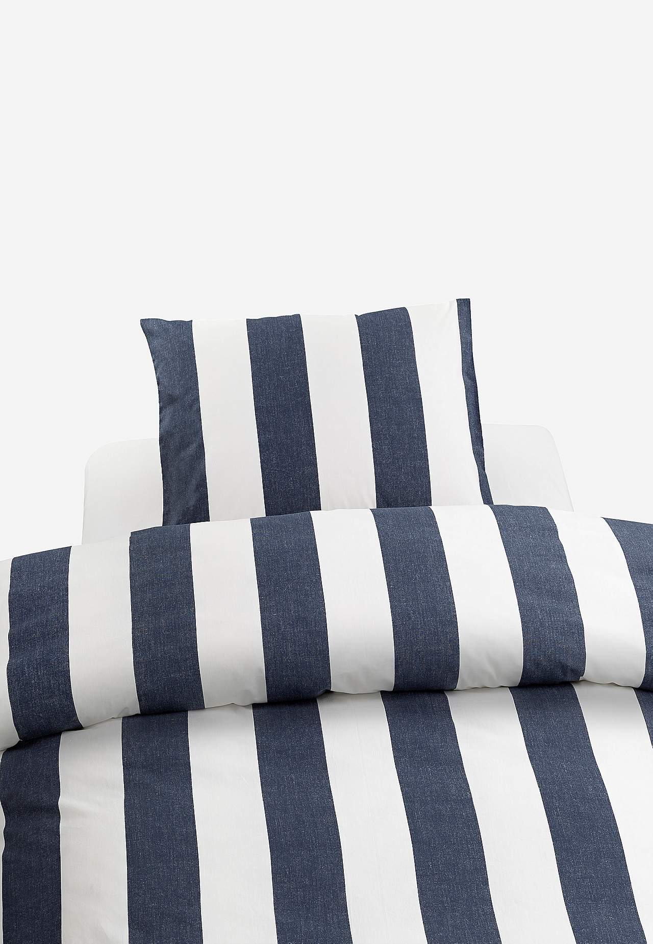 Randigt påslakanset Block stripe