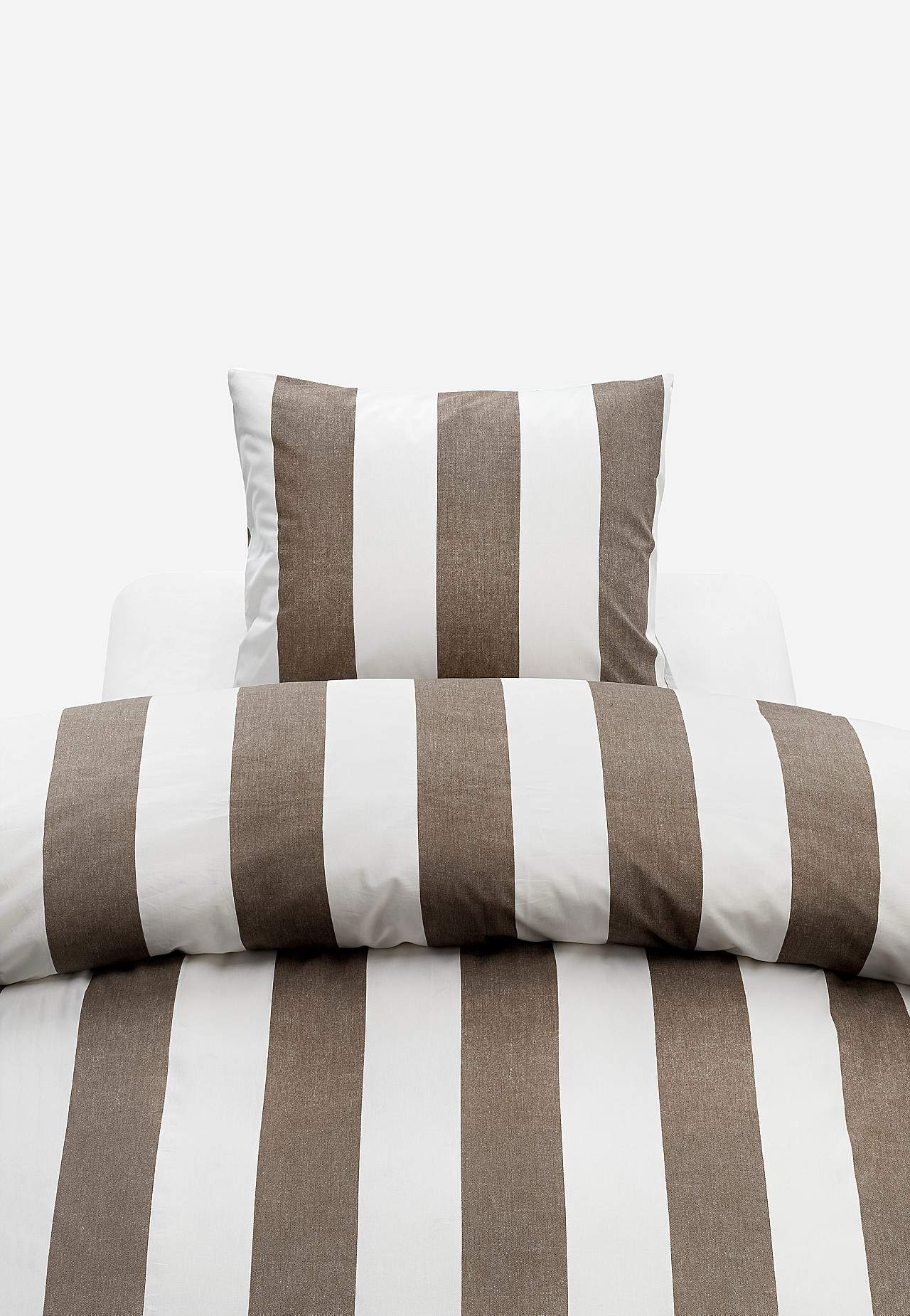 Randigt påslakanset Block stripe